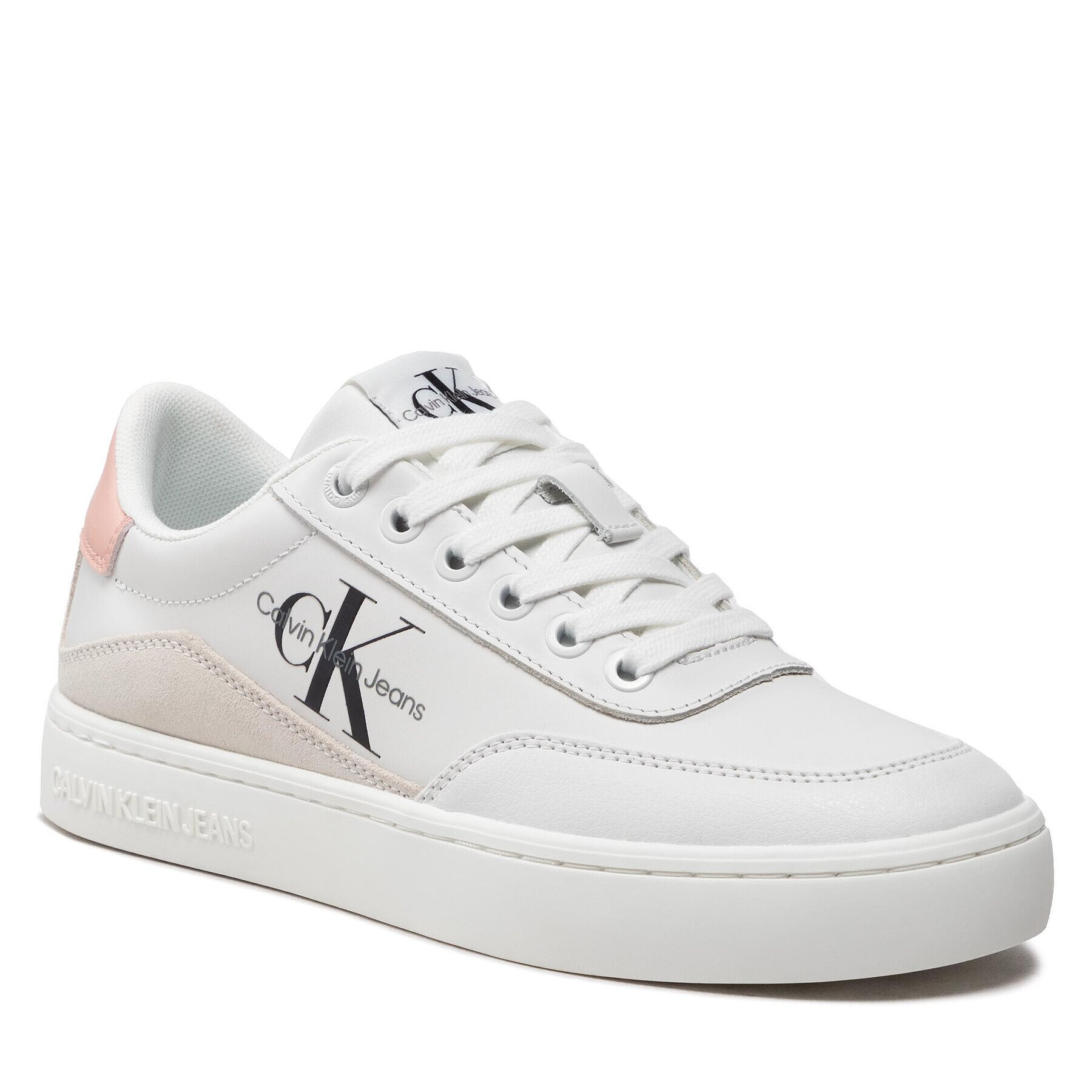 Calvin Klein Jeans Sportcipő Classic Cupsole Lth-Su Mono W YW0YW00699 Fehér - Pepit.hu