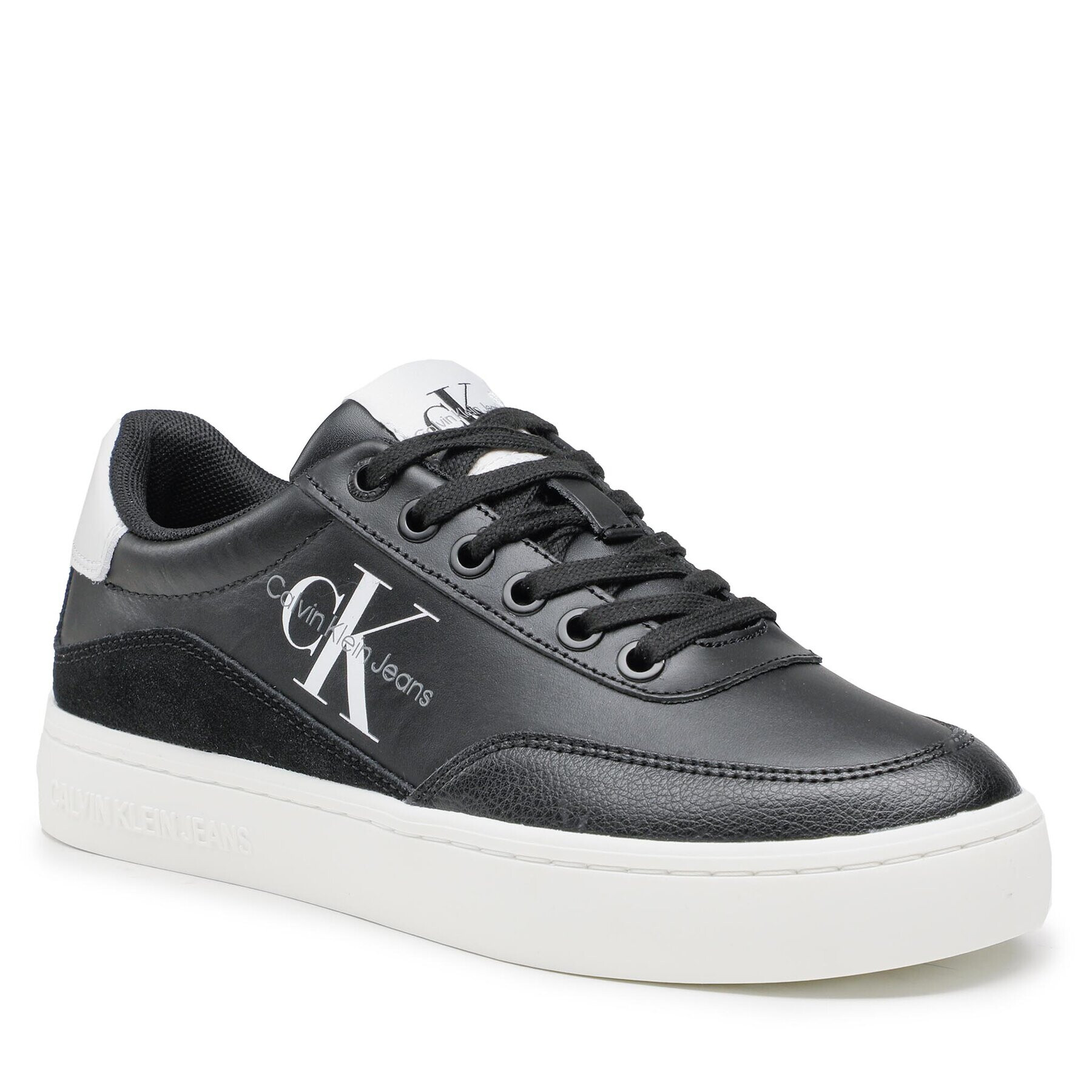 Calvin Klein Jeans Sportcipő Classic Cupsole Lth-Su Mono W YW0YW00699 Fekete - Pepit.hu