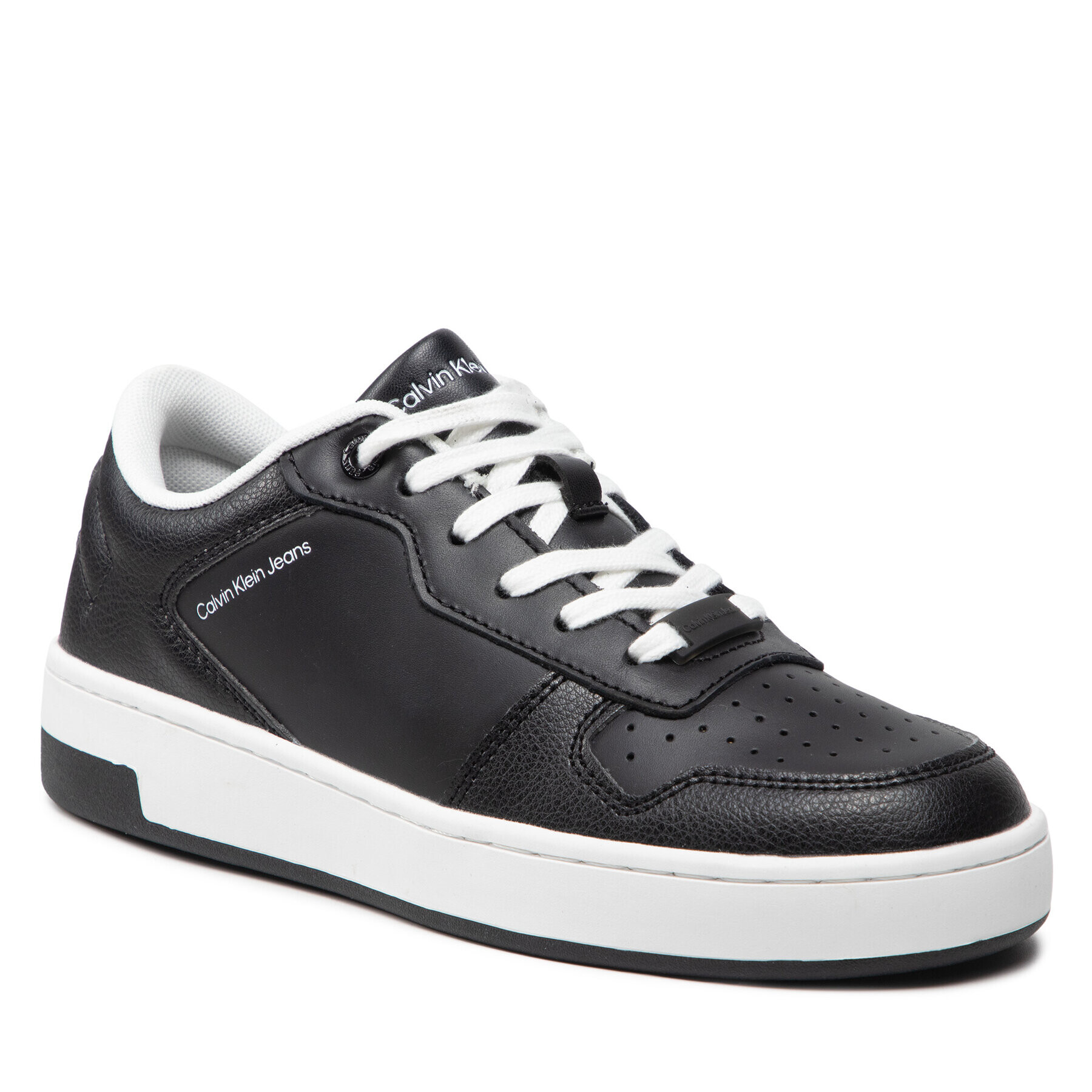 Calvin Klein Jeans Sportcipő Cupsole Laceup Basket Wn YW0YW00715 Fekete - Pepit.hu