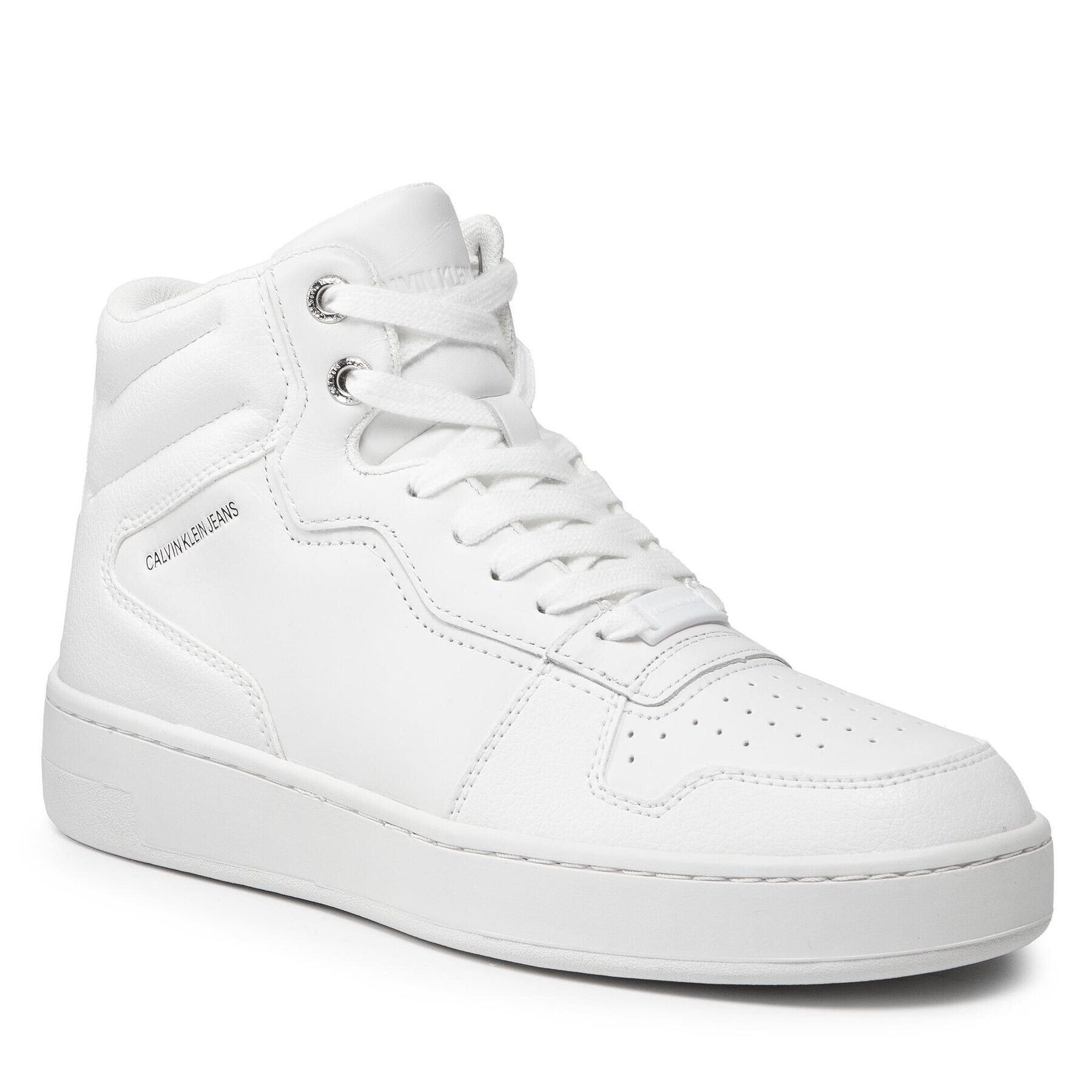 Calvin Klein Jeans Sportcipő Cupsole Mid Laceup Basket Wn YW0YW00451 Fehér - Pepit.hu