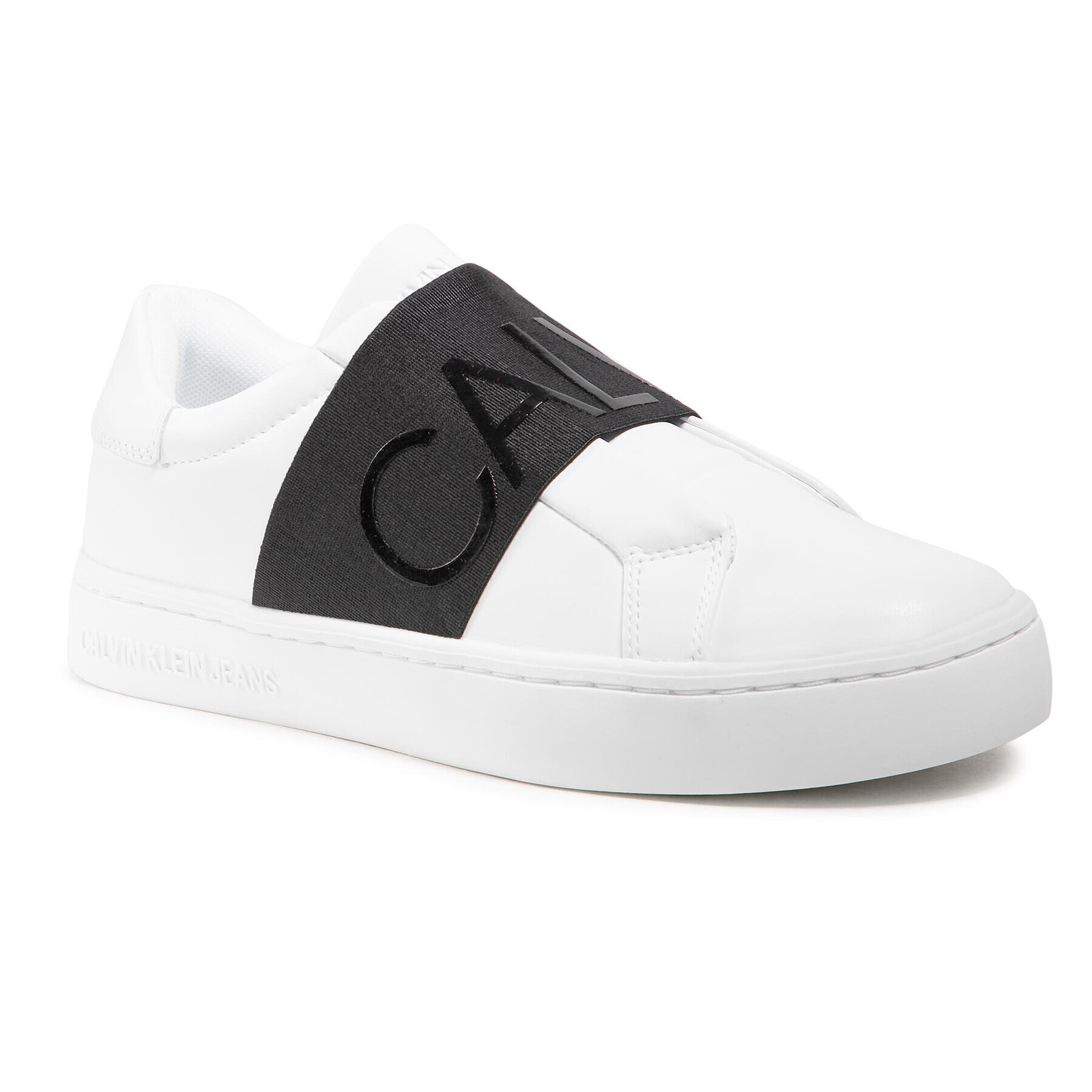 Calvin Klein Jeans Sportcipő Cupsole Slipon Elastic Lth YW0YW00160 Fehér - Pepit.hu