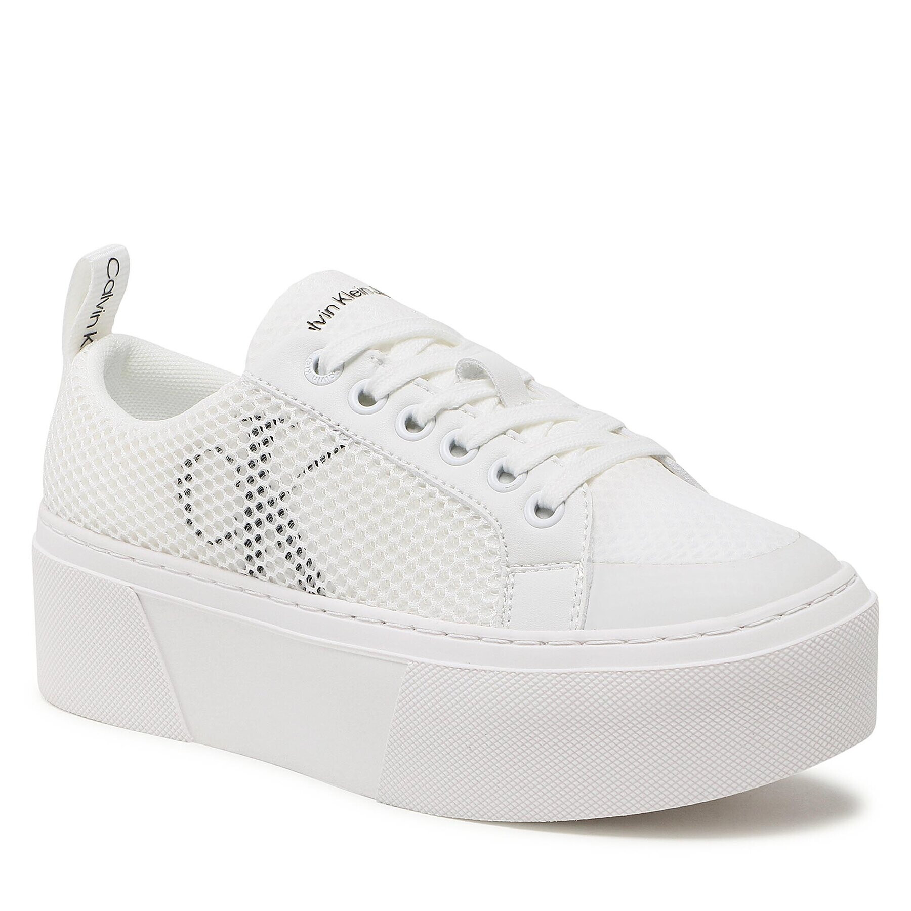 Calvin Klein Jeans Sportcipő Flatform + Cupsole Mesh YW0YW00915 Fehér - Pepit.hu