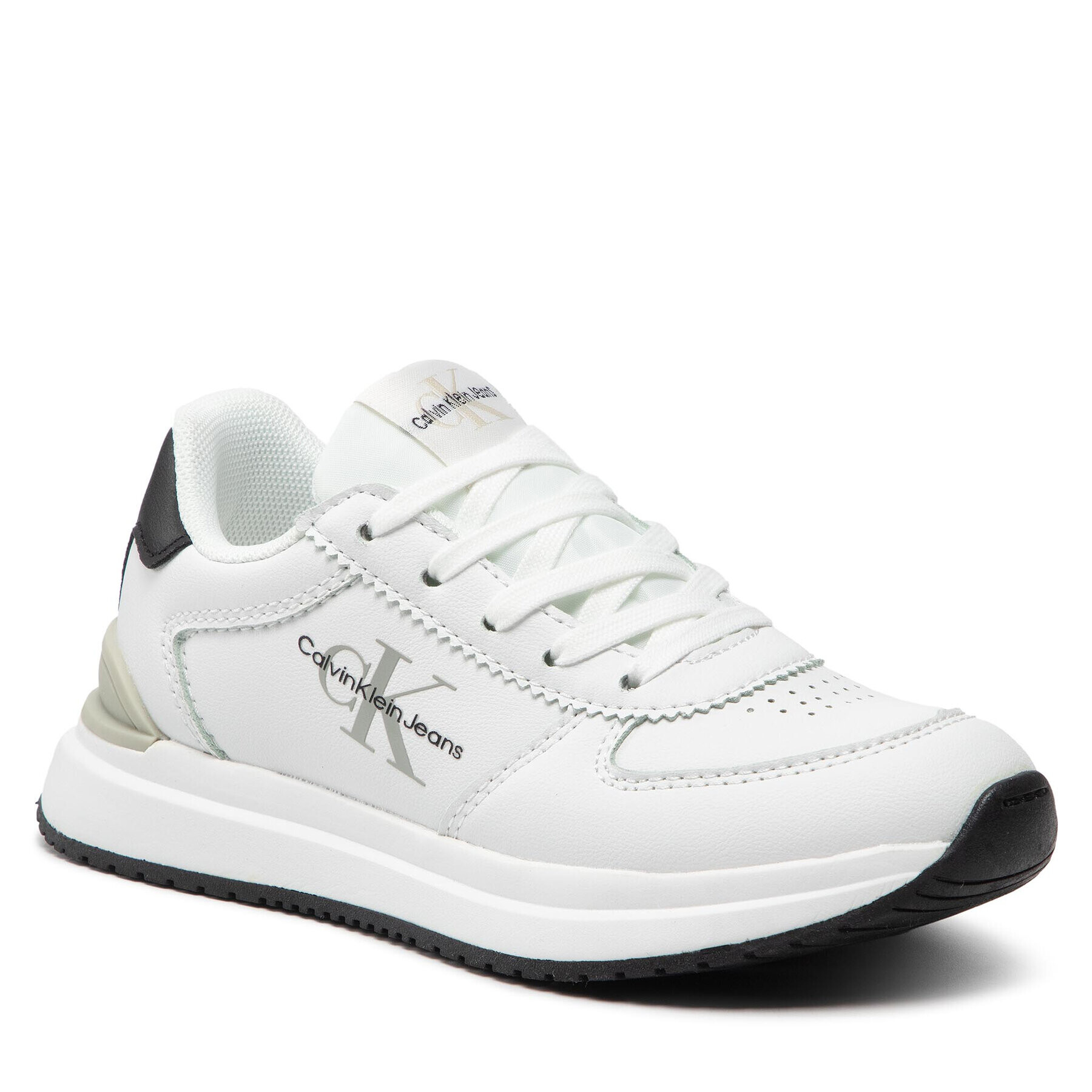 Calvin Klein Jeans Sportcipő Low Cut Lace-Up Sneaker V3B9-80136-0193 M Fehér - Pepit.hu