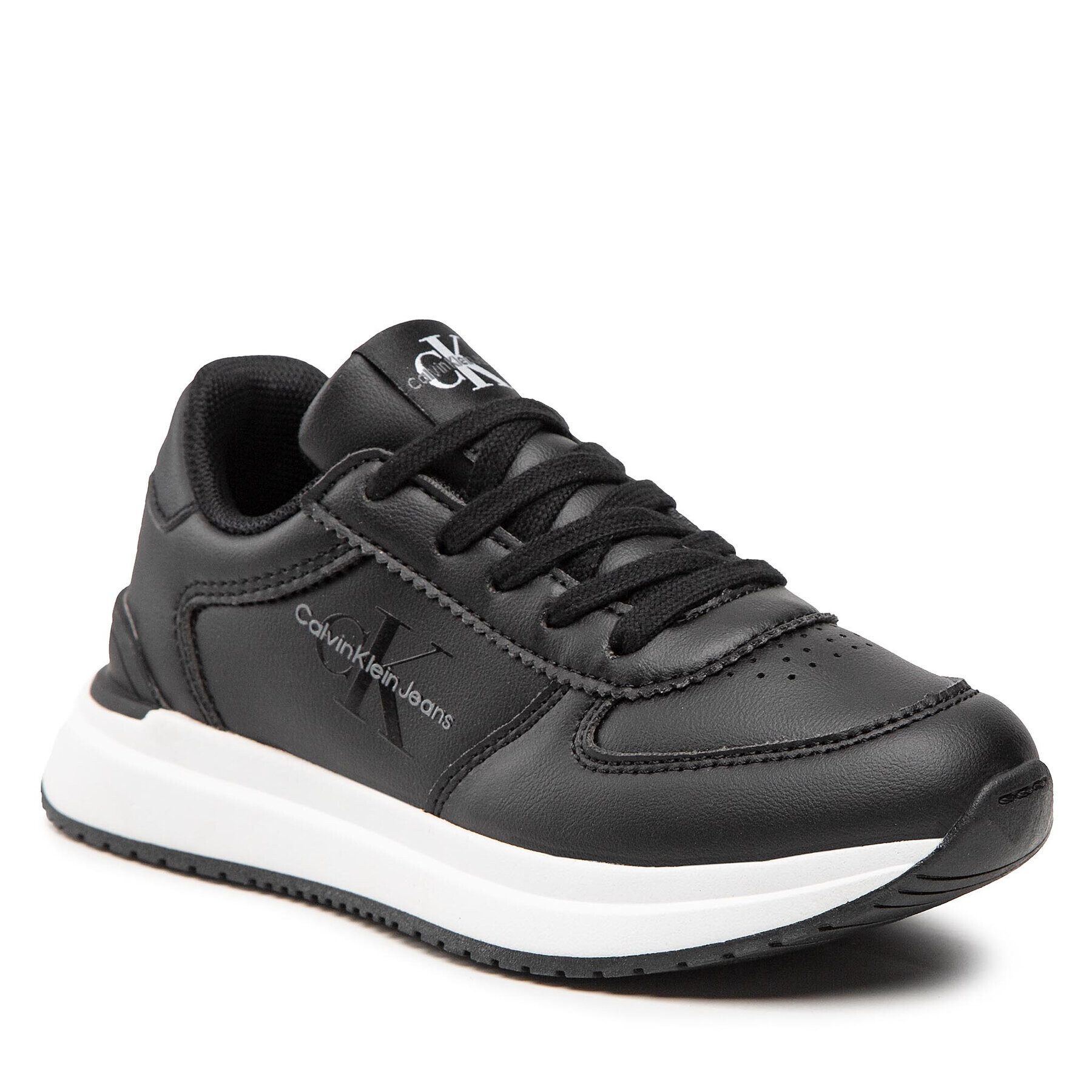 Calvin Klein Jeans Sportcipő Low Cut Lace-Up Sneaker V3B9-80380-1355 Fekete - Pepit.hu