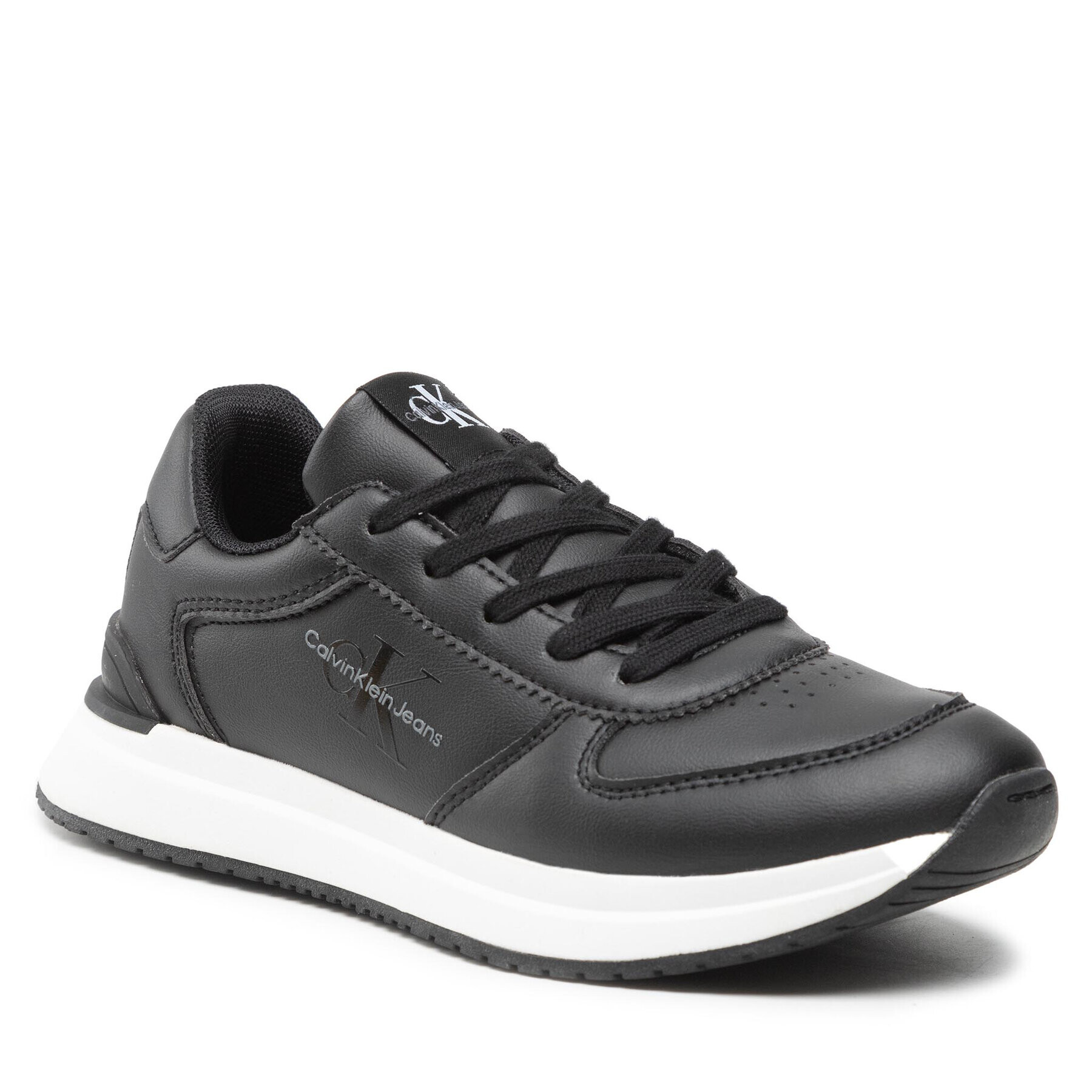 Calvin Klein Jeans Sportcipő Low Cut Lace-Up Sneaker V3B9-80380-1355 S Fekete - Pepit.hu