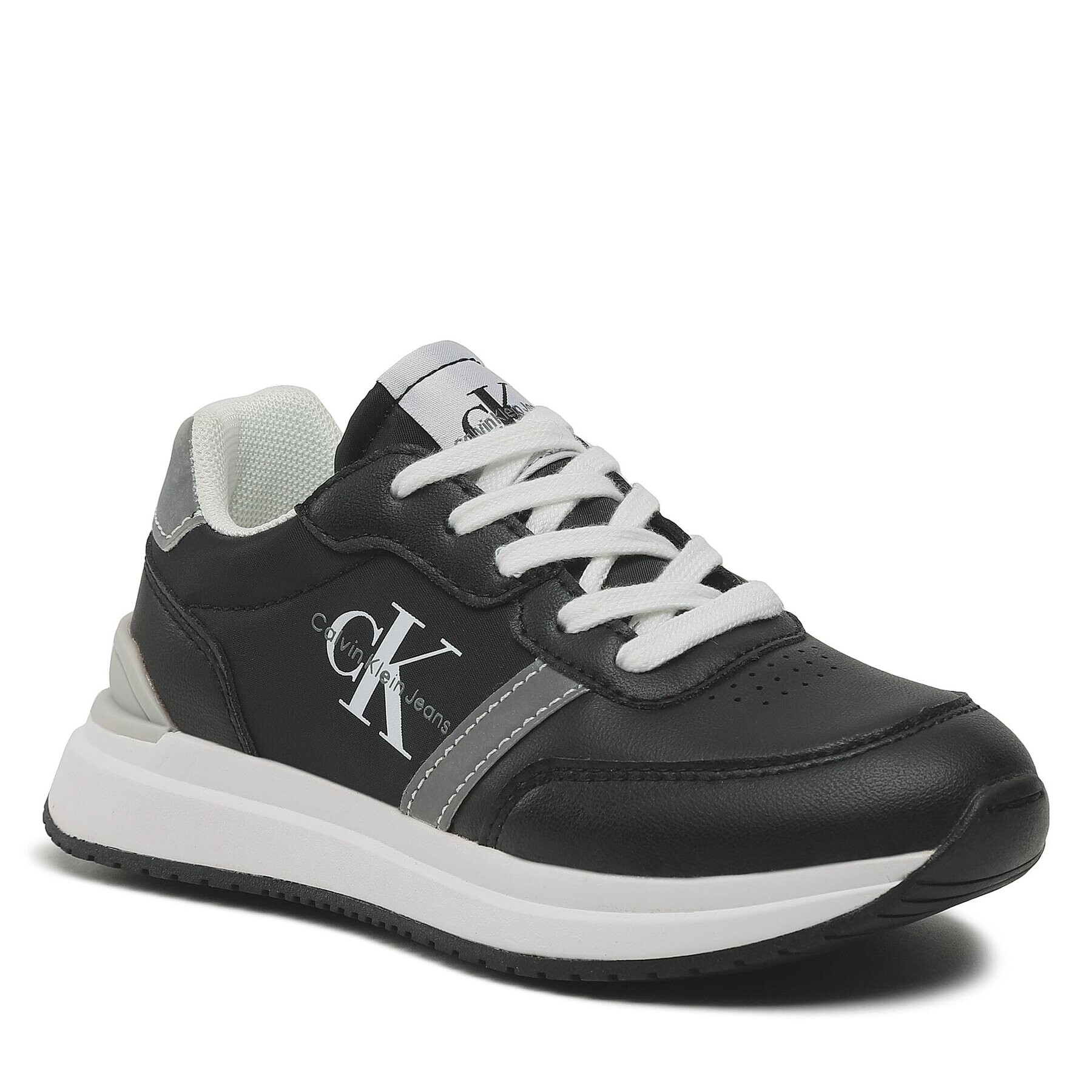 Calvin Klein Jeans Sportcipő Low Cut Lace-Up Sneaker V3X9-80580-1594 M Fekete - Pepit.hu