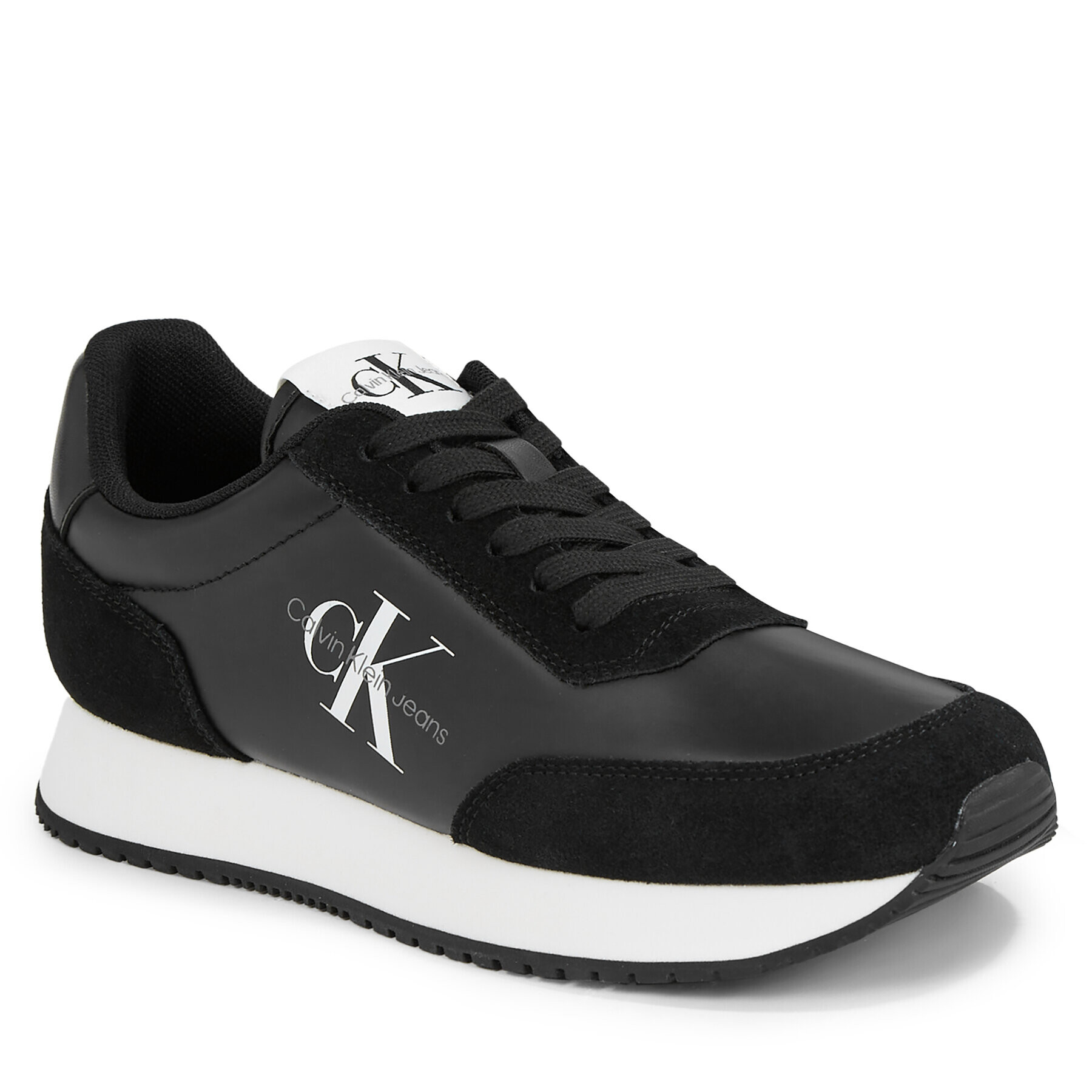 Calvin Klein Jeans Sportcipő Retro Runner Low Laceup Ny Pearl YW0YW01056 Fekete - Pepit.hu