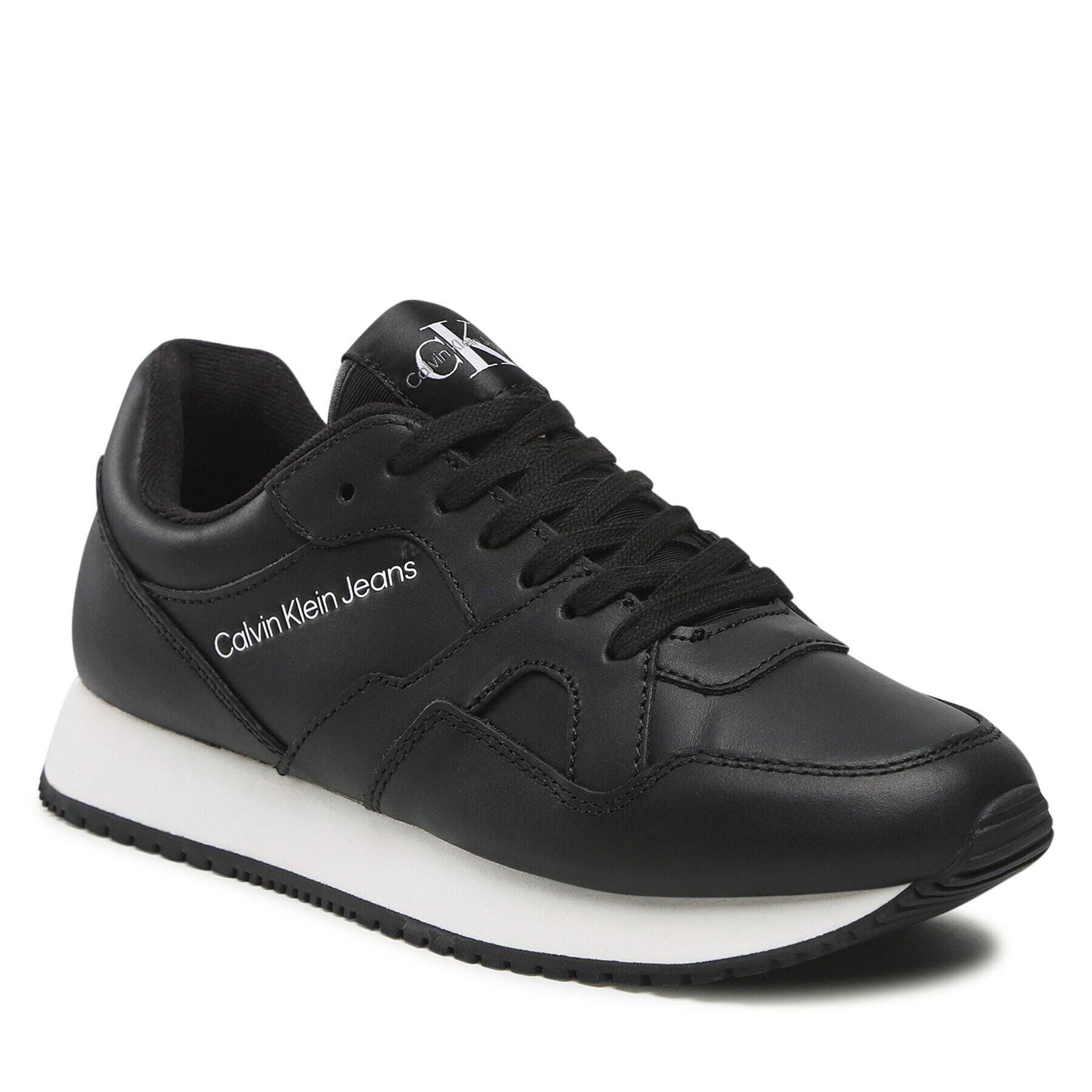 Calvin Klein Jeans Sportcipő Retro Runner Low Lth-Tpu Wn YW0YW00787 Fekete - Pepit.hu