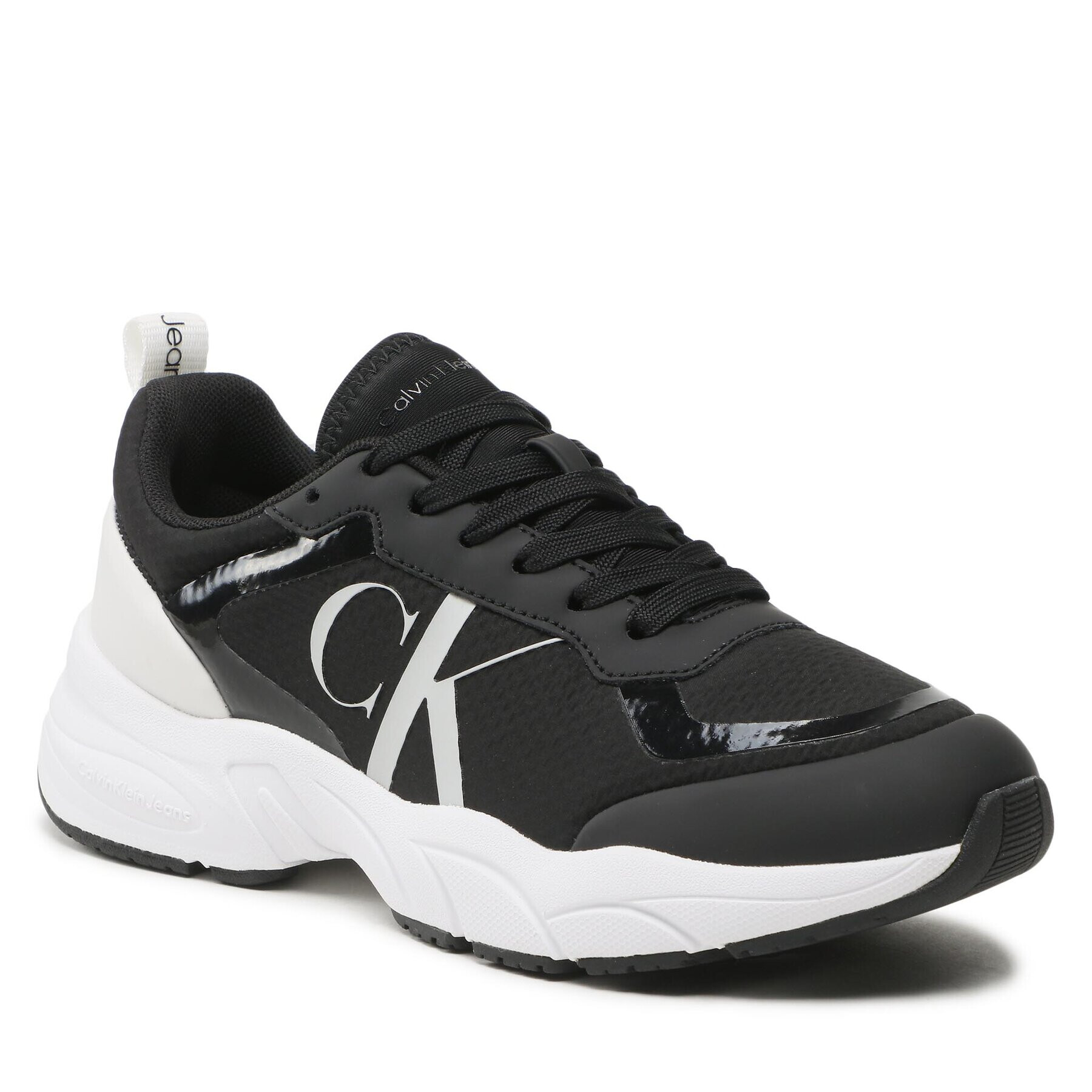 Calvin Klein Jeans Sportcipő Retro Tennis Over Mesh Wn YW0YW00946 Fekete - Pepit.hu