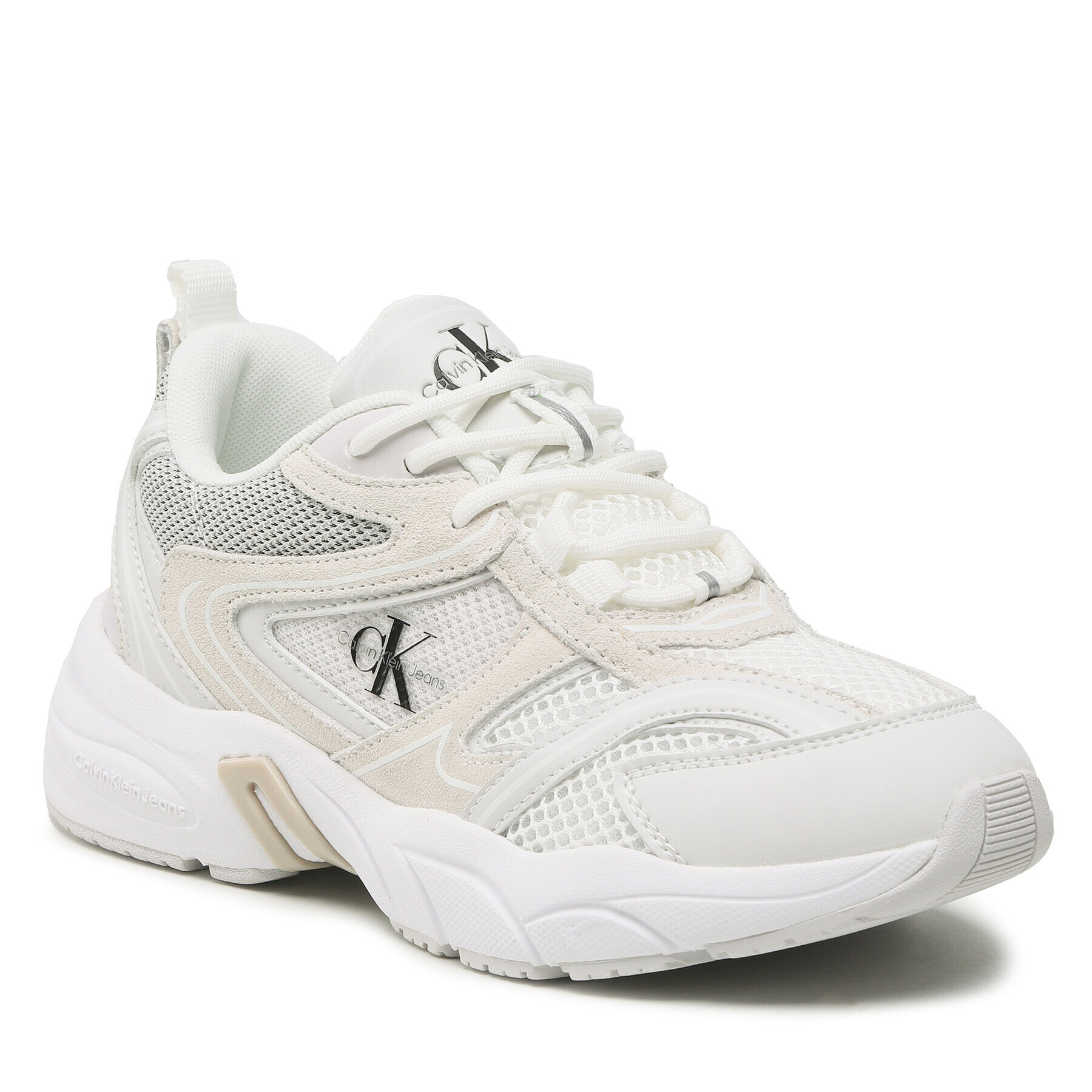 Calvin Klein Jeans Sportcipő Retro Tennis Su-Mesh W YW0YW00891 Fehér - Pepit.hu