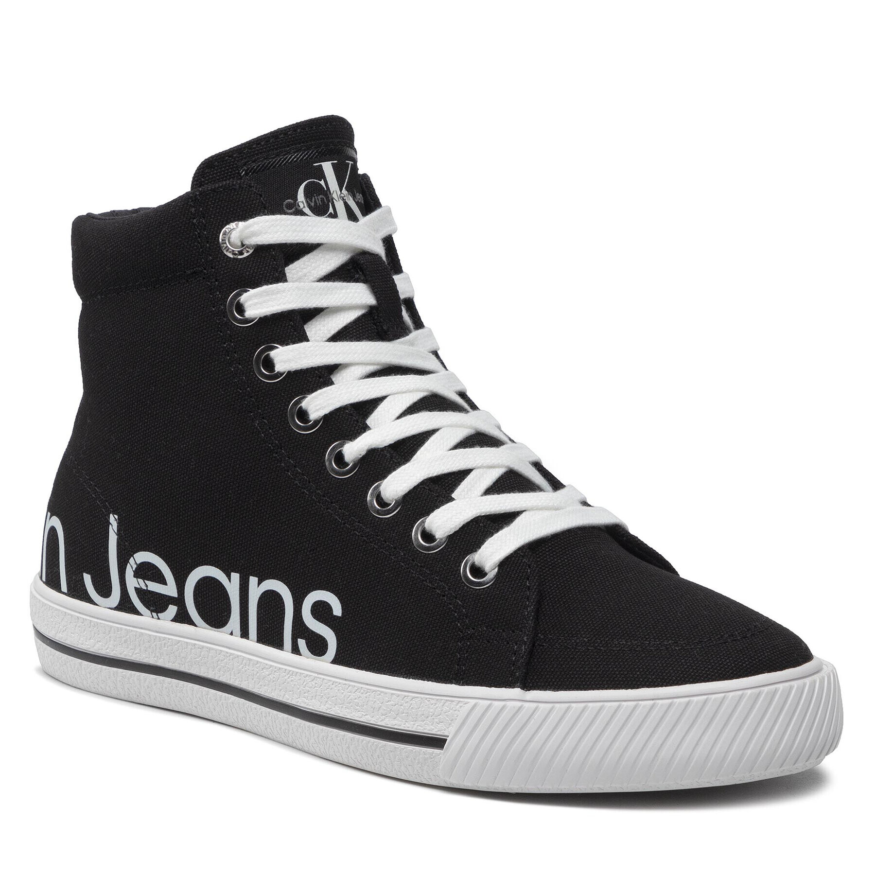 Calvin Klein Jeans Sportcipő Retro Volcanized Mid 2 YW0YW00484 Fekete - Pepit.hu