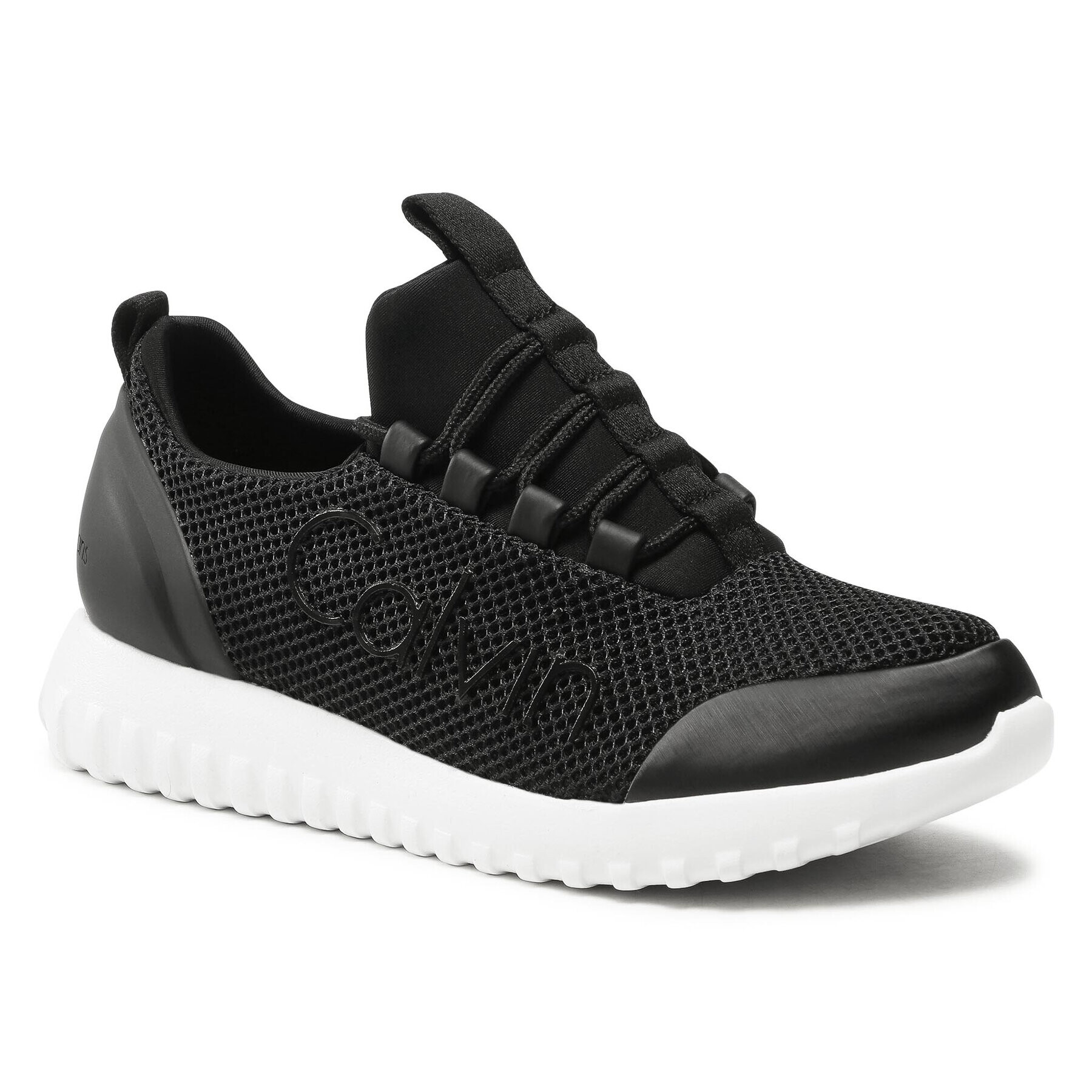 Calvin Klein Jeans Sportcipő Runner Sneaker Laceup Mesh YW0YW00165 Fekete - Pepit.hu