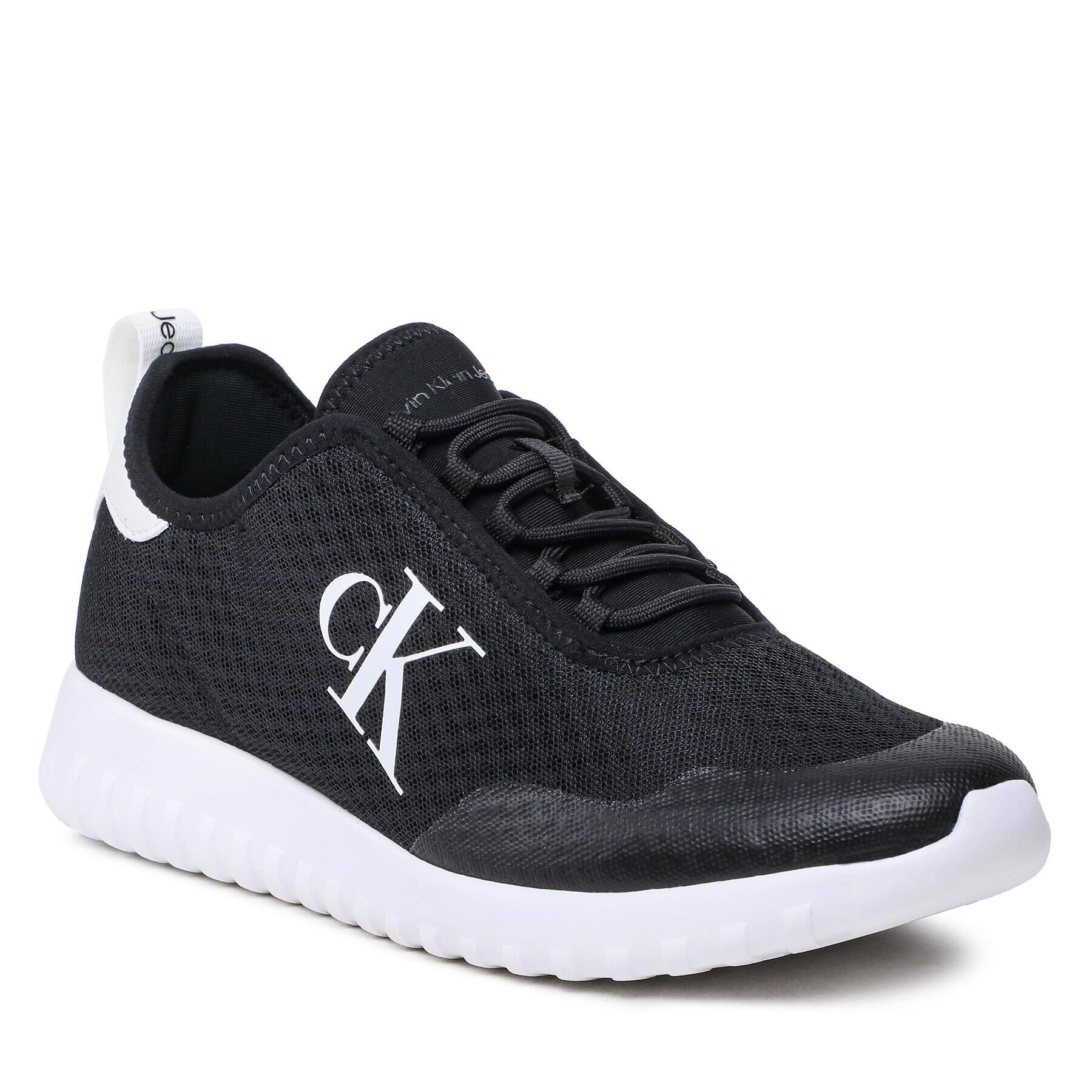 Calvin Klein Jeans Sportcipő Sporty Runner Eva Slipon Mesh YM0YM00627 Fekete - Pepit.hu