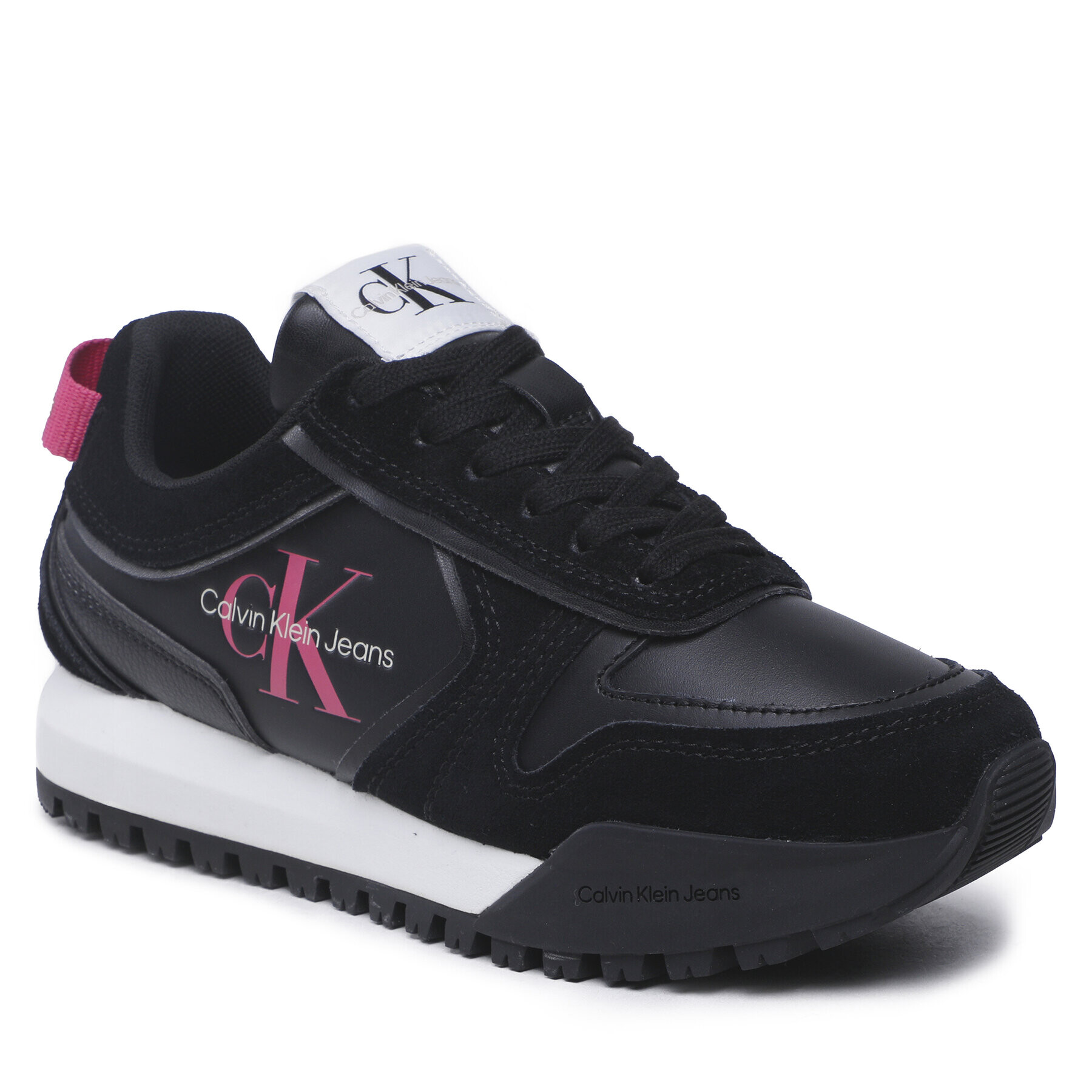 Calvin Klein Jeans Sportcipő Toothy Runner Irregular Lines W YW0YW00934 Fekete - Pepit.hu