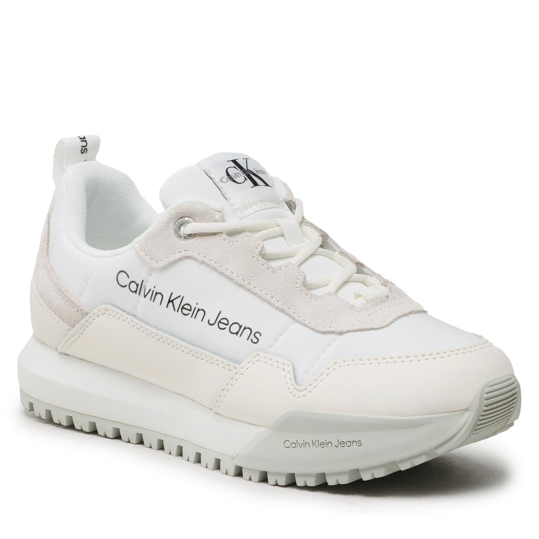 Calvin Klein Jeans Sportcipő Toothy Runner LAceup Su-Ny Wm YW0YW00790 Fehér - Pepit.hu