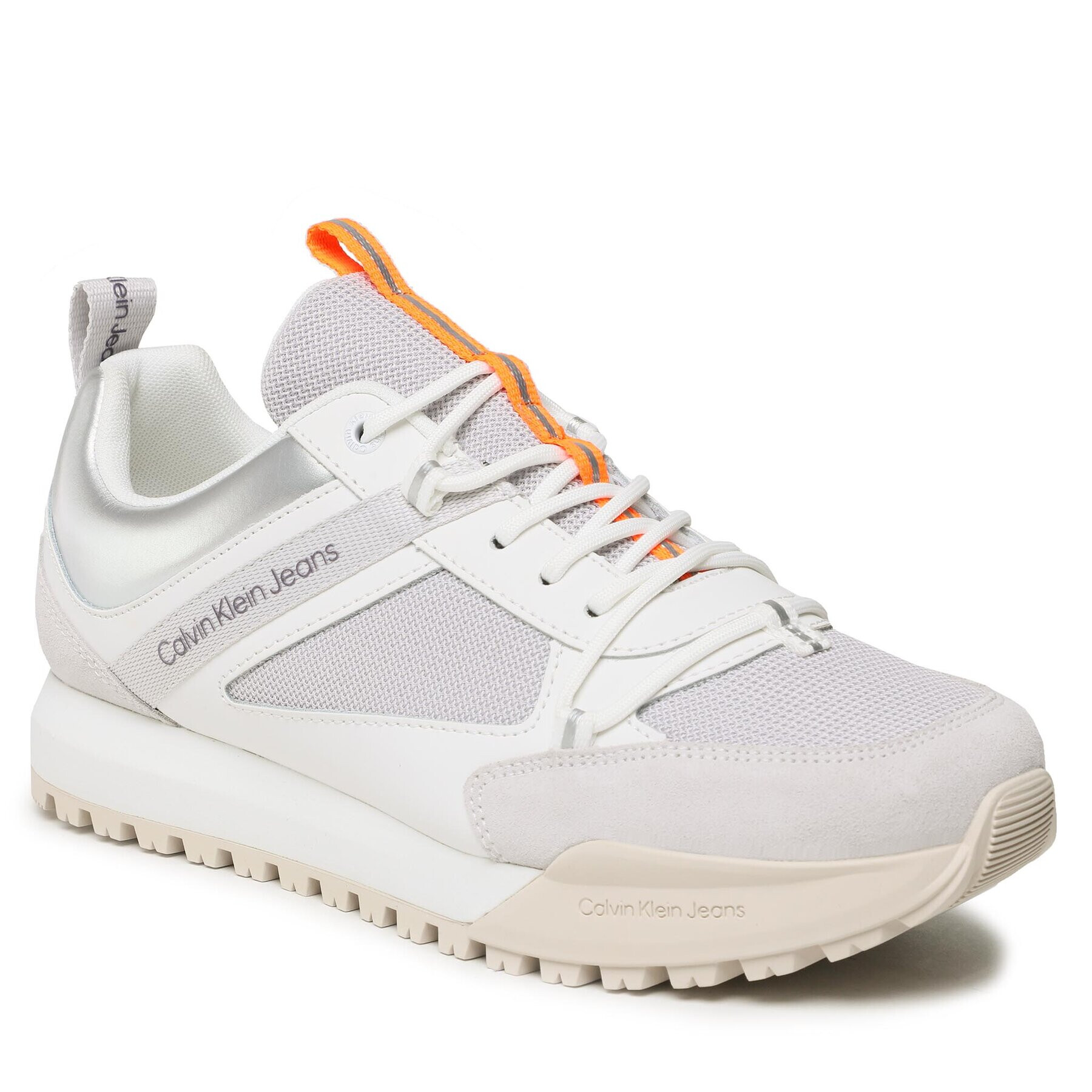 Calvin Klein Jeans Sportcipő Toothy Runner Low Laceup Mix YM0YM00710 Szürke - Pepit.hu