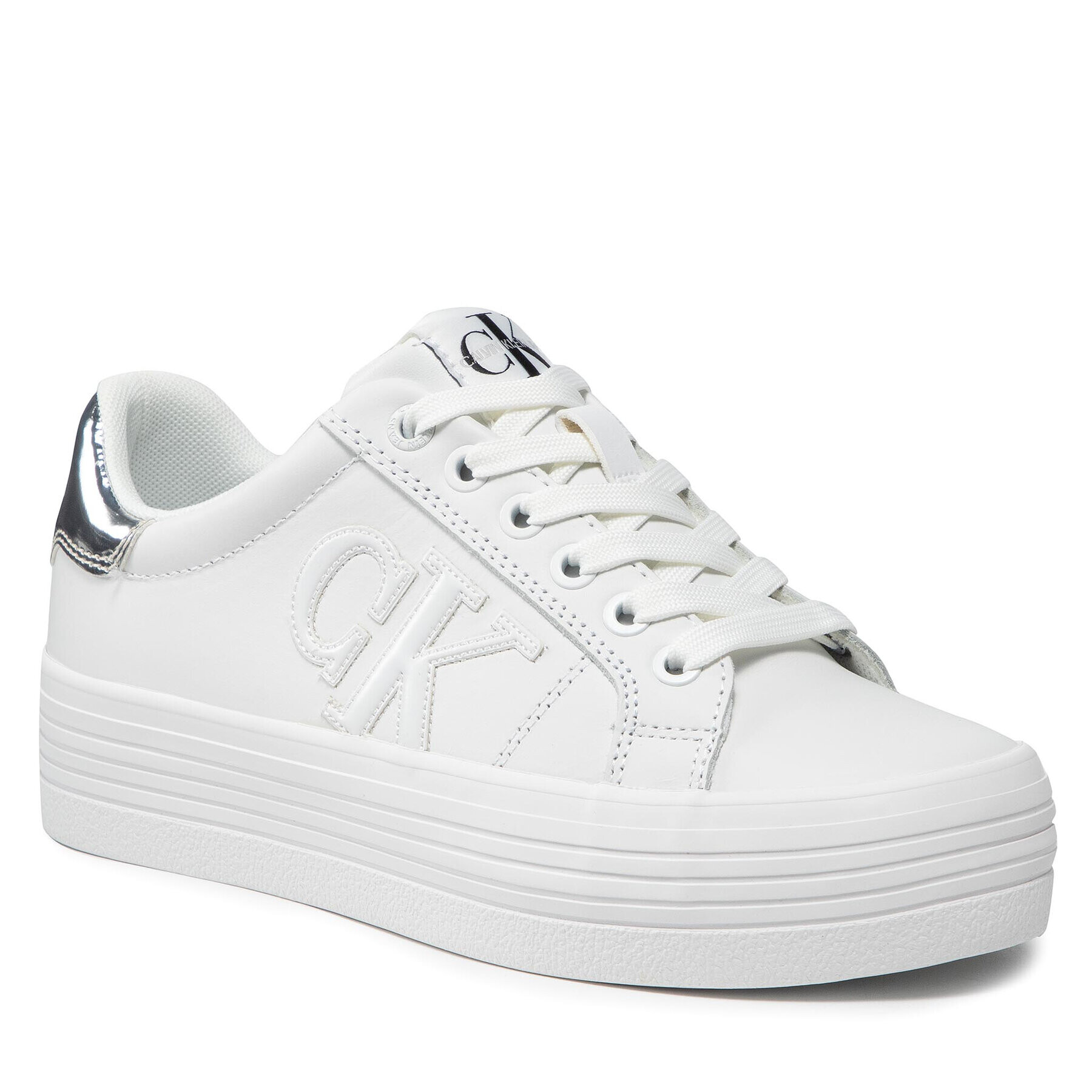 Calvin Klein Jeans Sportcipő Vulcanized Flatform Sneaker M YW0YW00395 Fehér - Pepit.hu