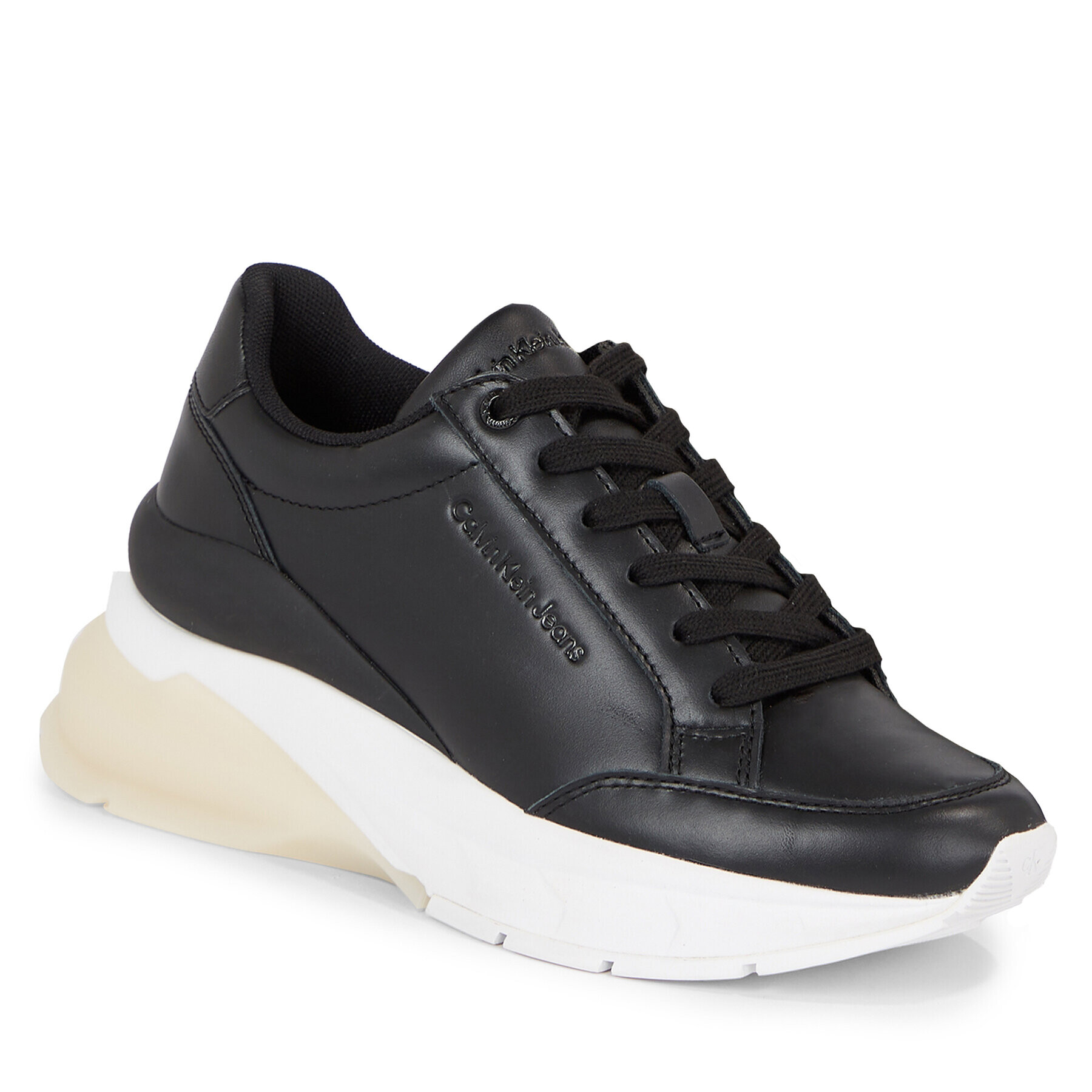 Calvin Klein Jeans Sportcipő Wedge Runner Lace Up Wn YW0YW01172 Fekete - Pepit.hu