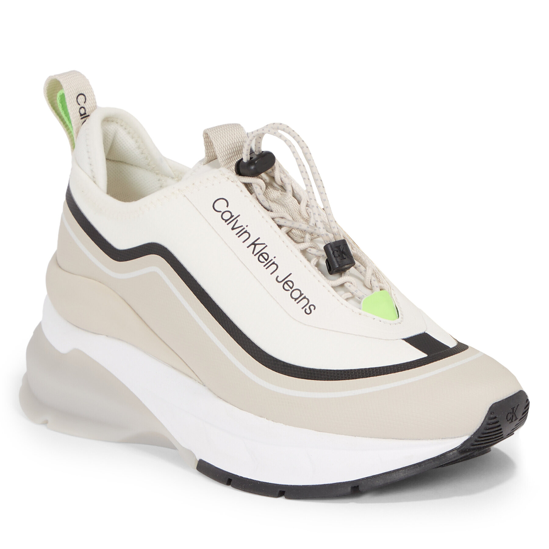 Calvin Klein Jeans Sportcipő Wedge Runner Slip On Wn YW0YW01208 Bézs - Pepit.hu