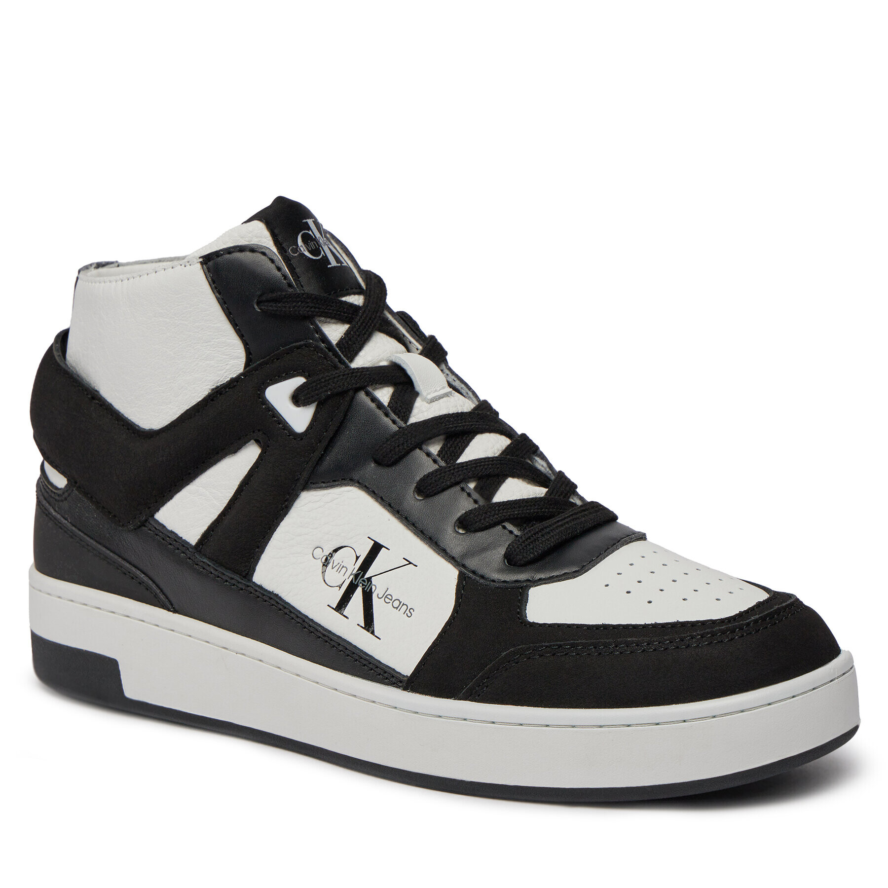 Calvin Klein Jeans Sportcipők Basket Cupsole Mid Lth Ml Fad YM0YM00883 Fehér - Pepit.hu