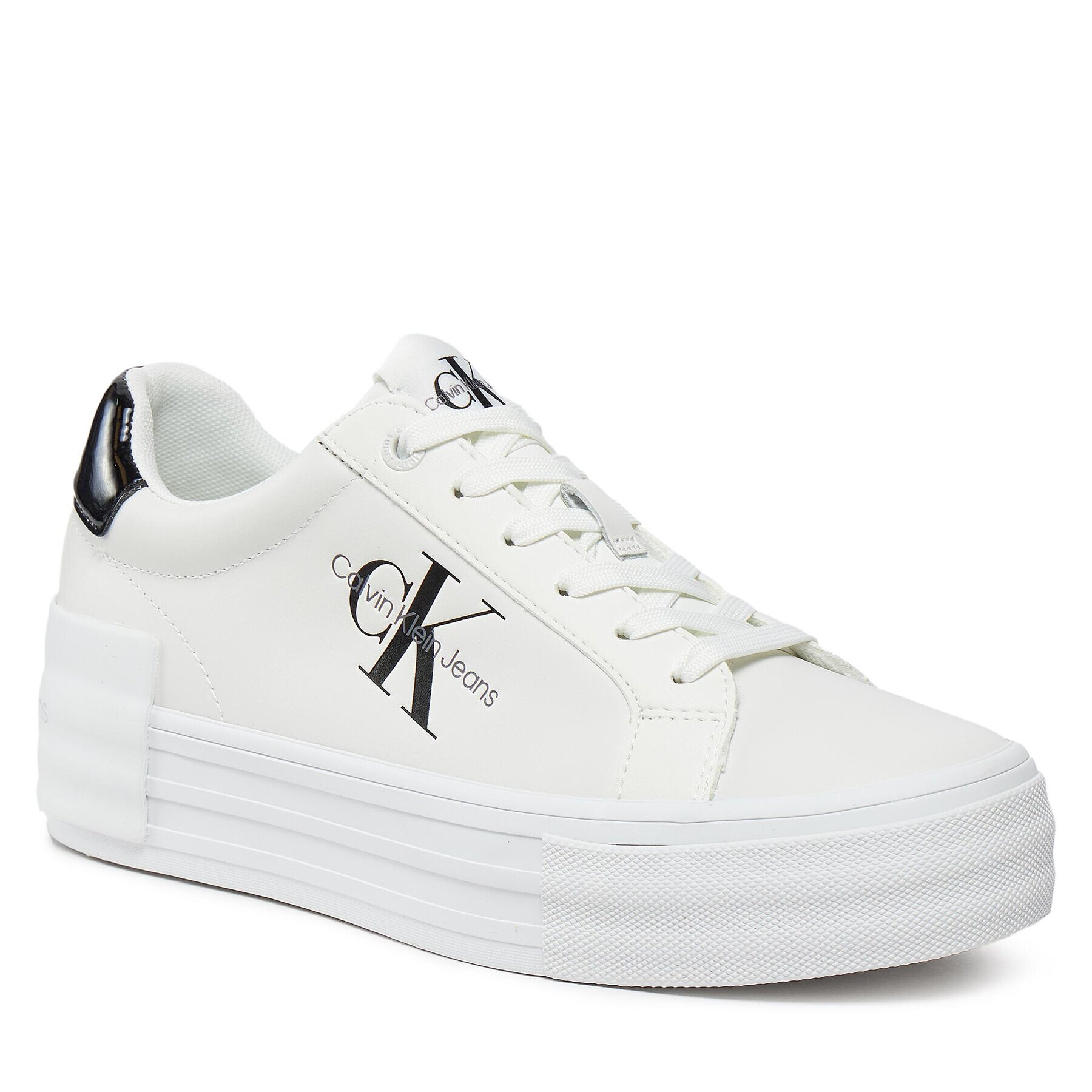 Calvin Klein Jeans Sportcipők Bold Vulc Flatf Low Lace Lth Ml YW0YW01294 Fekete - Pepit.hu