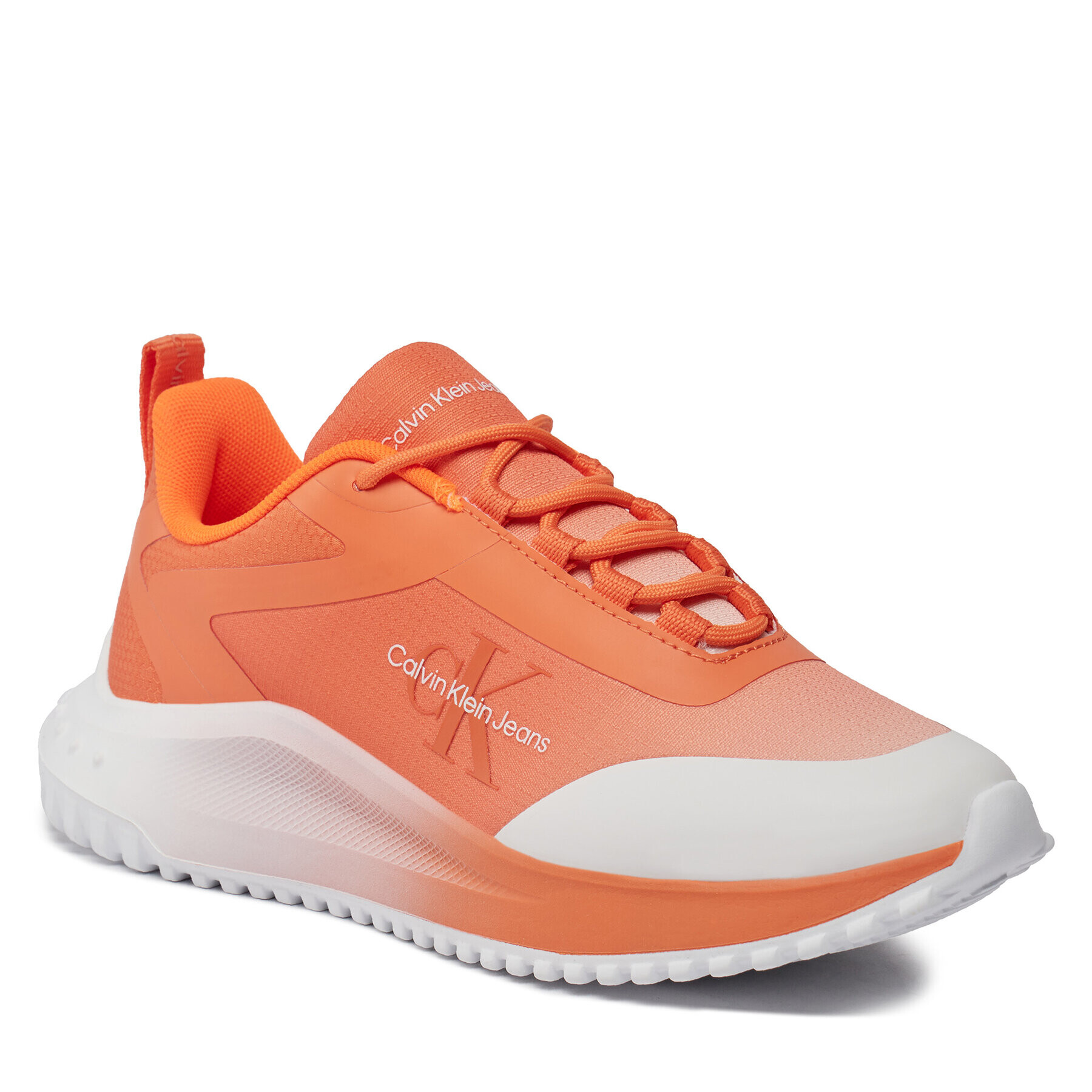 Calvin Klein Jeans Sportcipők Eva Runner Low Lace Mix Sat Wn YW0YW01456 Fehér - Pepit.hu