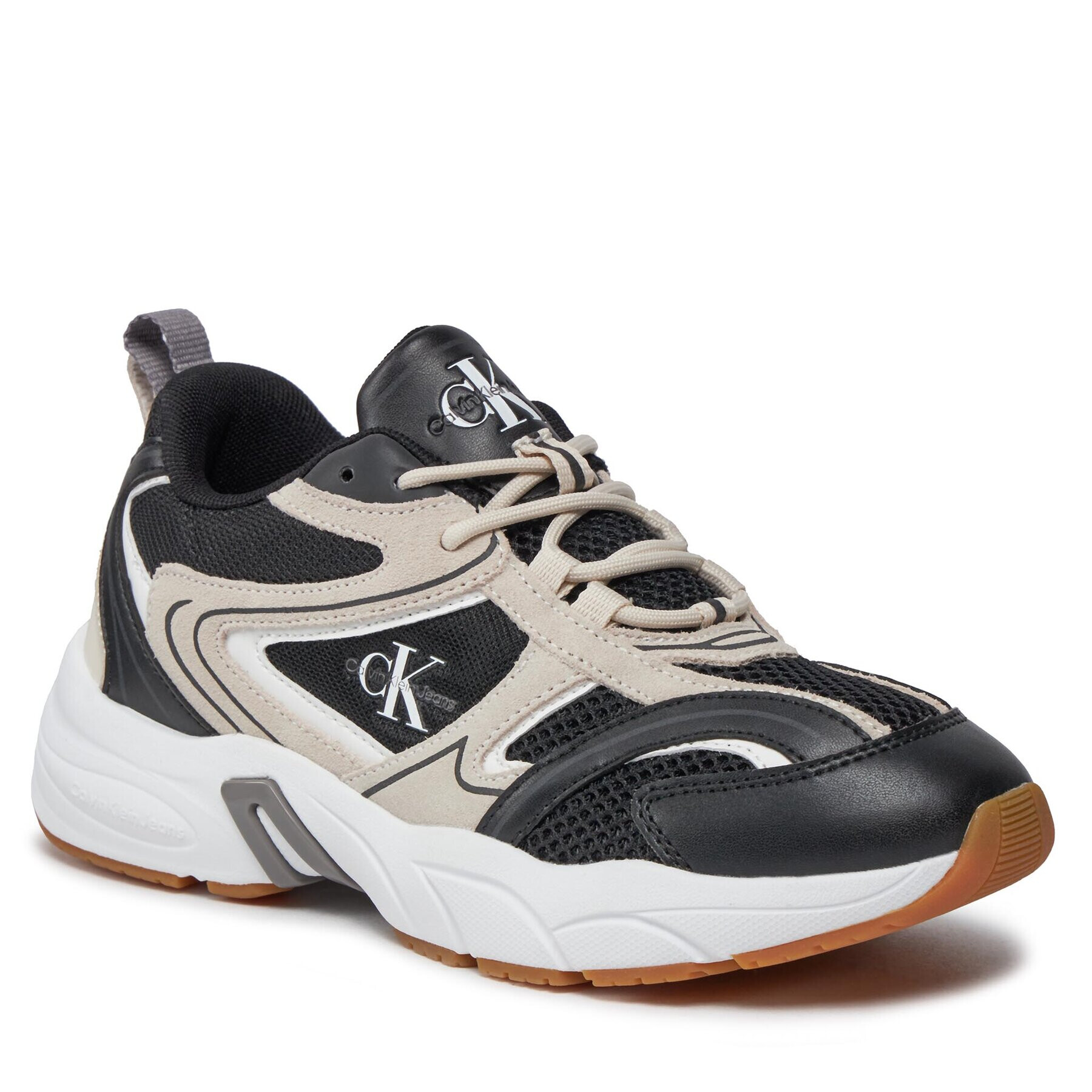 Calvin Klein Jeans Sportcipők Retro Tennis Su-Mesh Wn YW0YW00891 Fekete - Pepit.hu