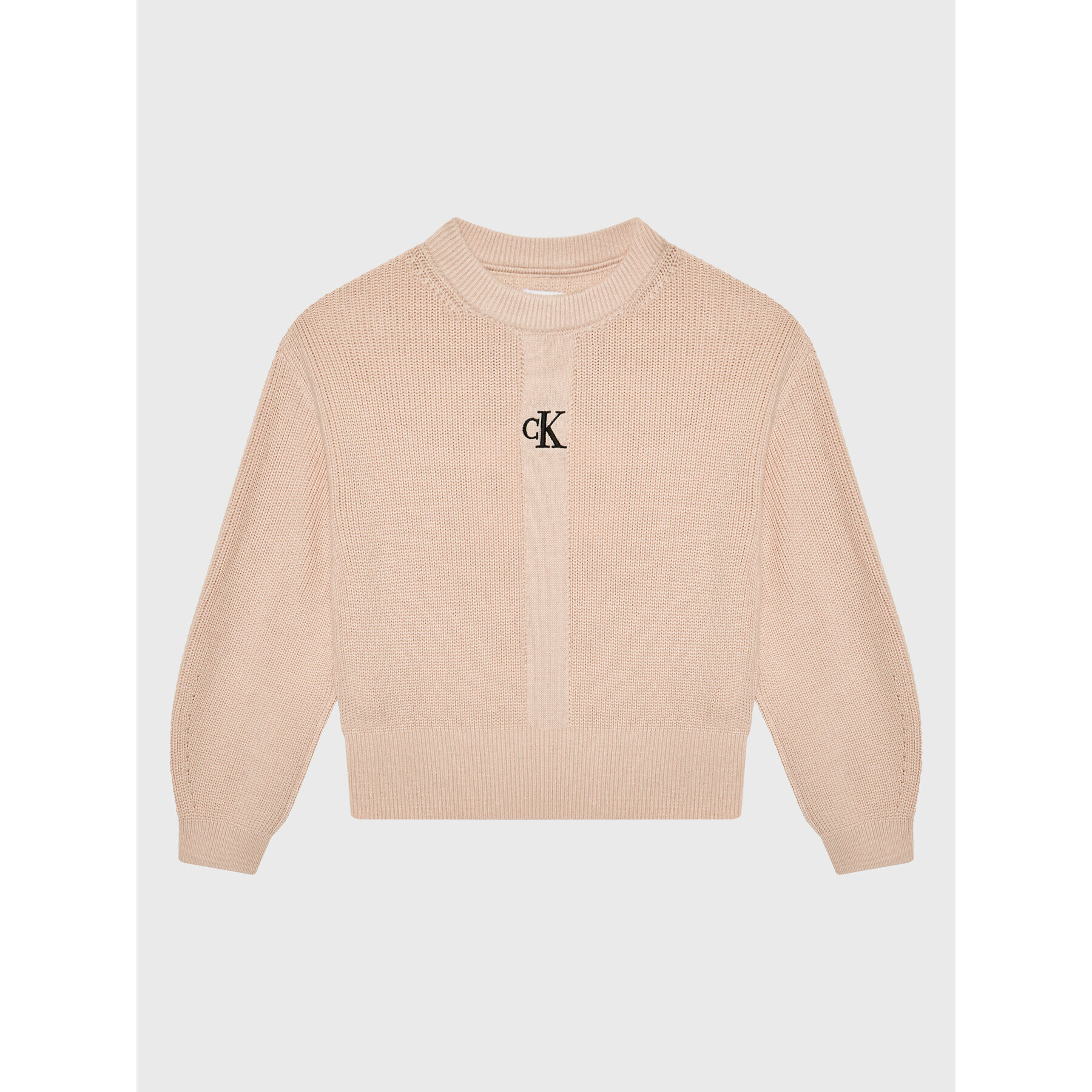 Calvin Klein Jeans Sweater Monogram IG0IG01529 Rózsaszín Regular Fit - Pepit.hu