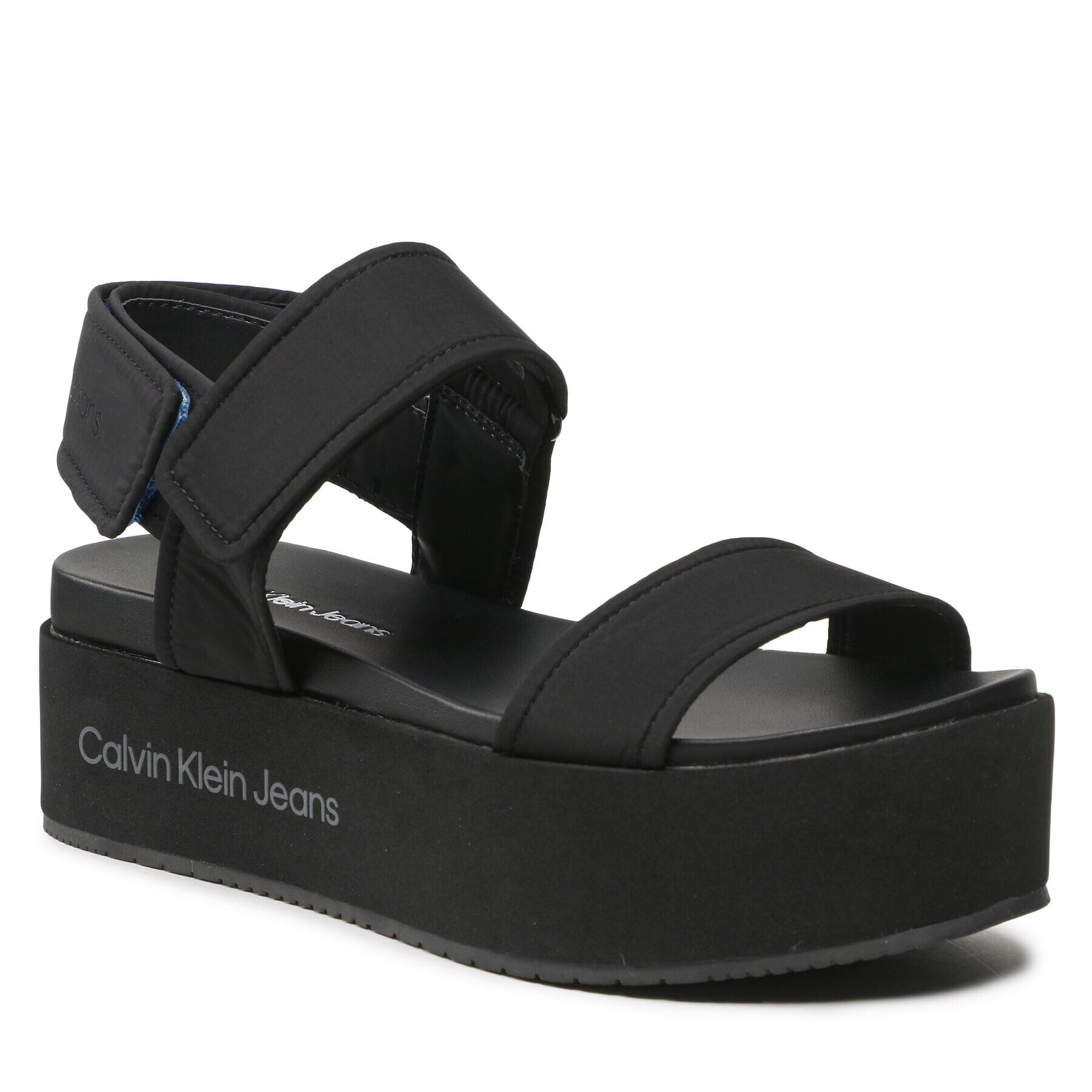 Calvin Klein Jeans Szandál Flatform Sandal Softny YW0YW00965 Fekete - Pepit.hu