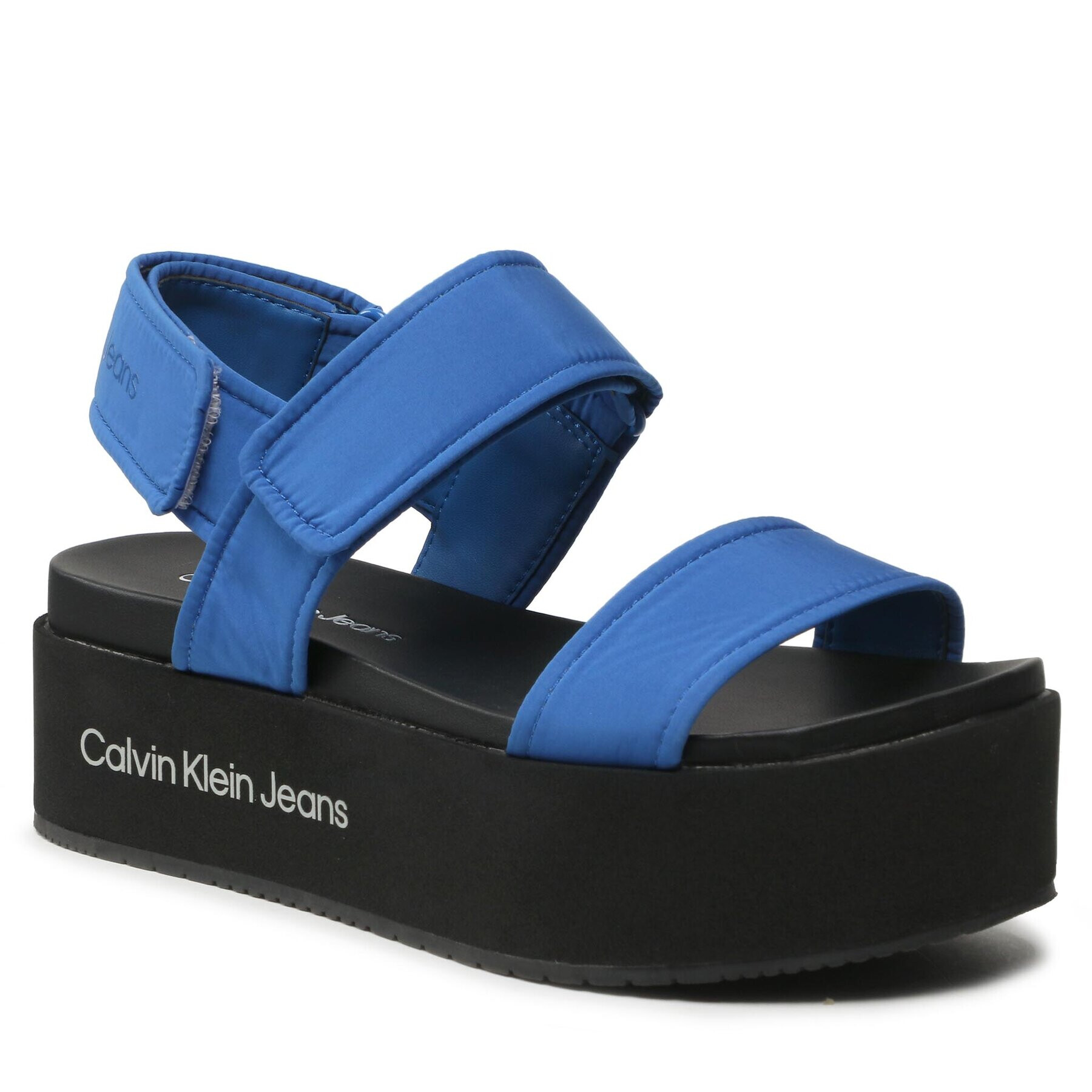 Calvin Klein Jeans Szandál Flatform Sandal Softny YW0YW00965 Kék - Pepit.hu