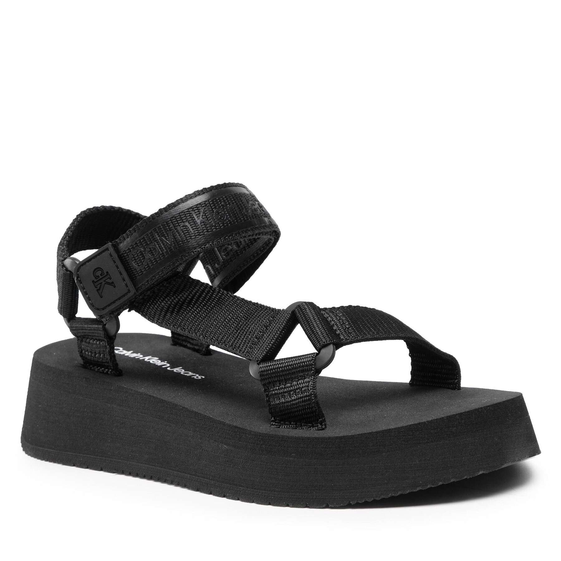 Calvin Klein Jeans Szandál Prefresato Sandal 1 YW0YW00557 Fekete - Pepit.hu