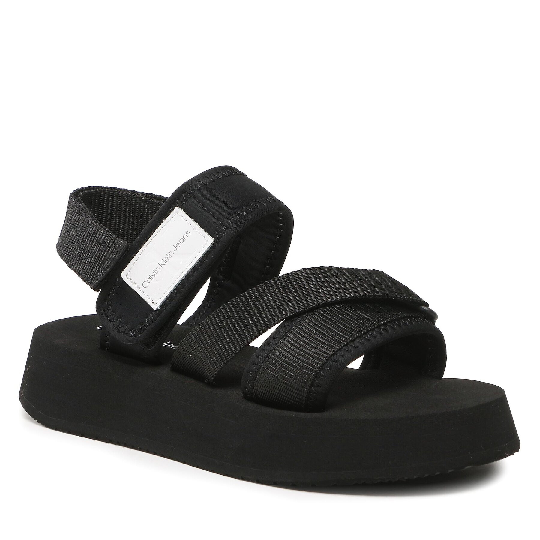 Calvin Klein Jeans Szandál Prefresato Sandal Bagde YW0YW00967 Fekete - Pepit.hu