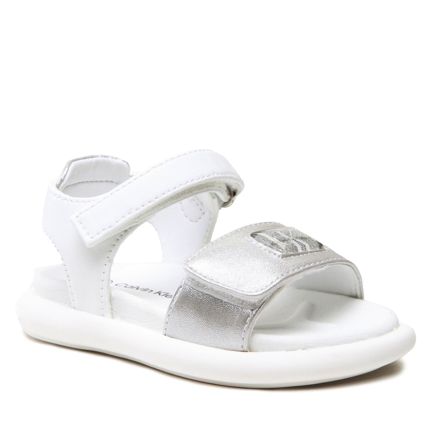 Calvin Klein Jeans Szandál Velcro Sandal V3A2-80496-1598 M Ezüst - Pepit.hu