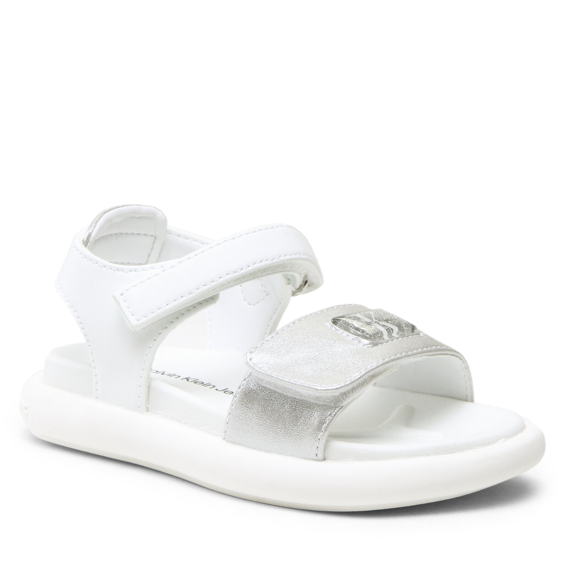 Calvin Klein Jeans Szandál Velcro Sandal V3A2-80496-1598 S Ezüst - Pepit.hu