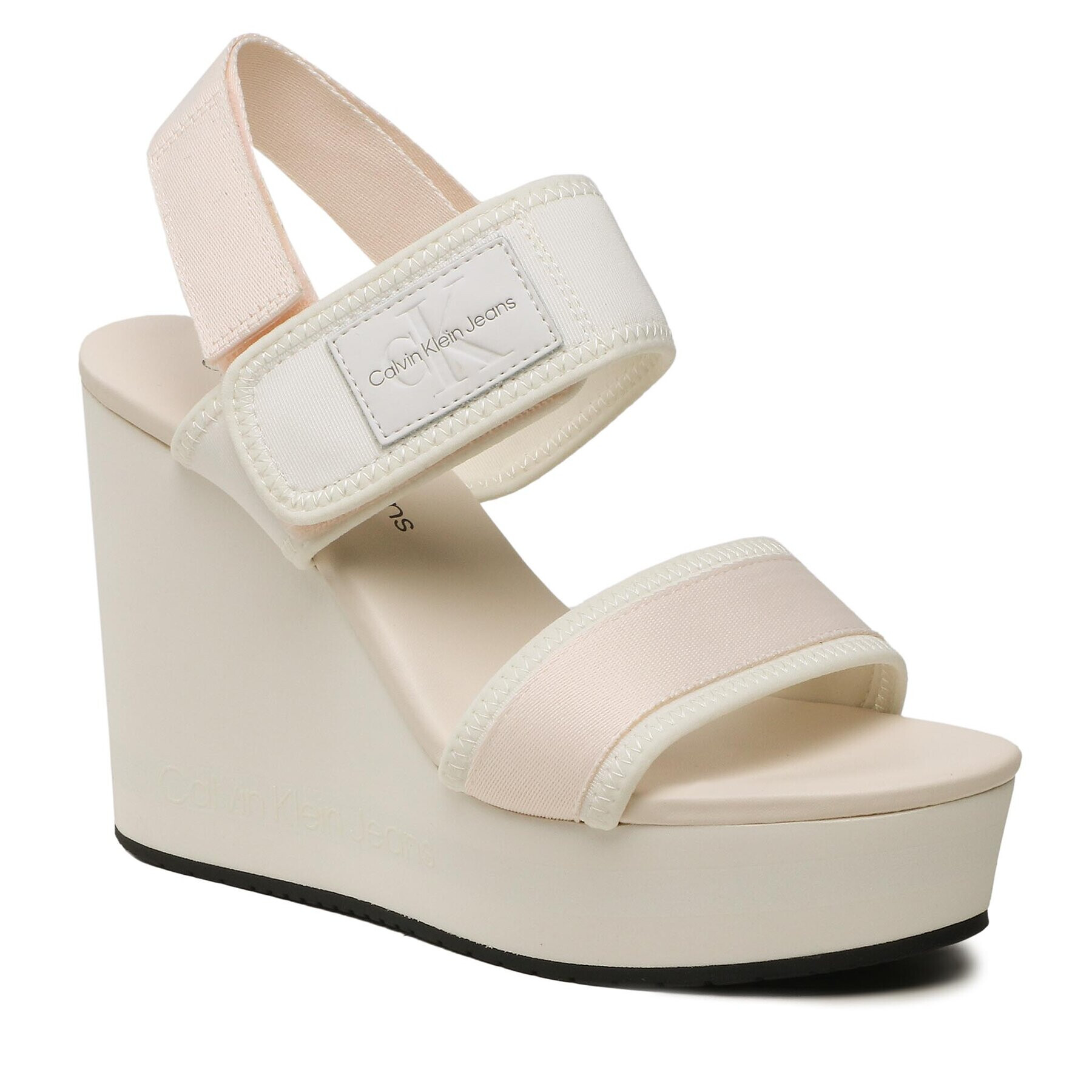 Calvin Klein Jeans Szandál Wedge Sandal Badge YW0YW01028 Fehér - Pepit.hu