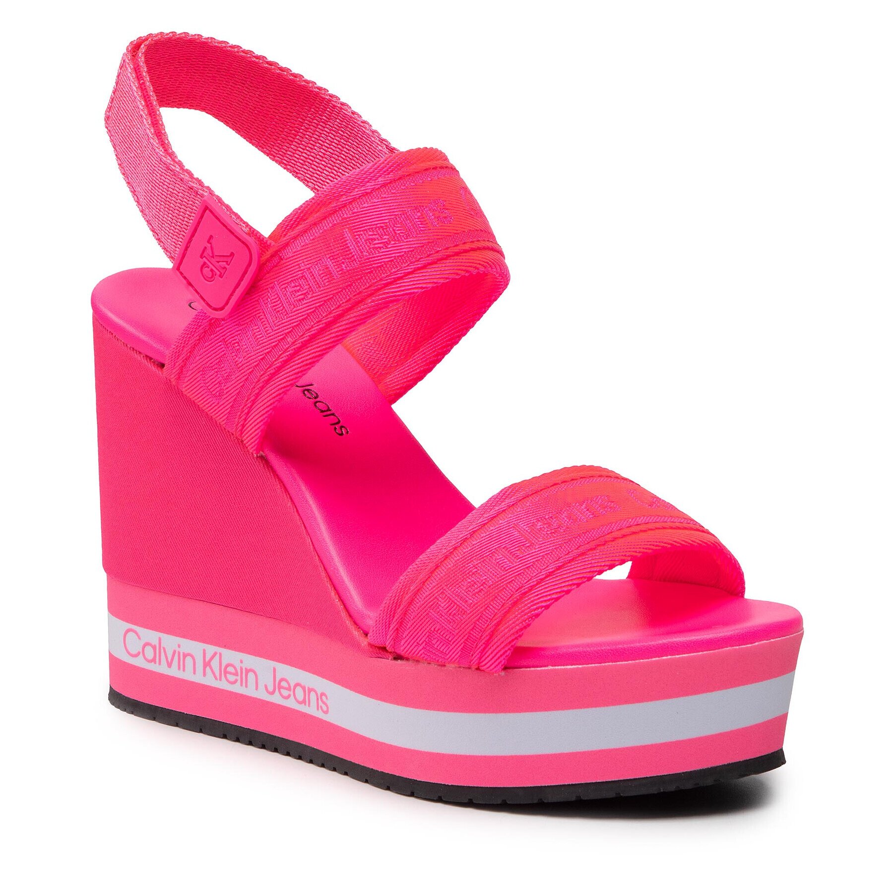 Calvin Klein Jeans Szandál Wedge Sandal Sling Pes YW0YW00572 Rózsaszín - Pepit.hu