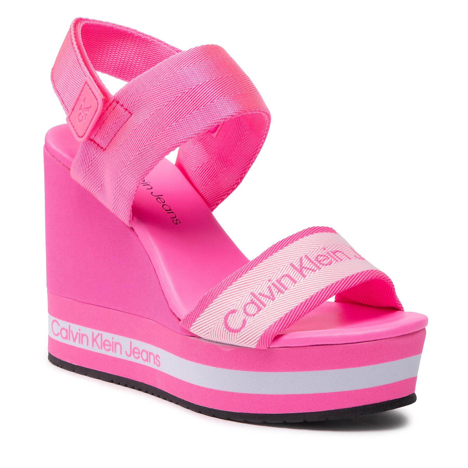 Calvin Klein Jeans Szandál Wedge Sandal YW0YW00669 Rózsaszín - Pepit.hu