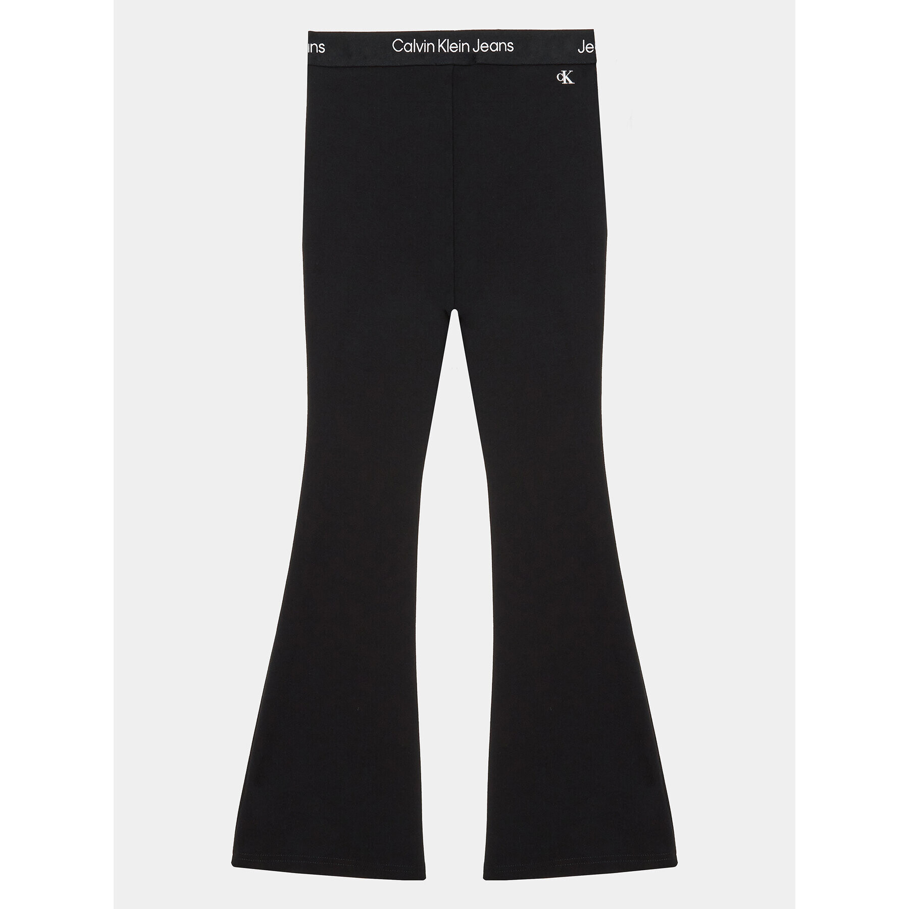 Calvin Klein Jeans Szövet nadrág Punto Tape Flare IG0IG02097 Fekete Slim Fit - Pepit.hu