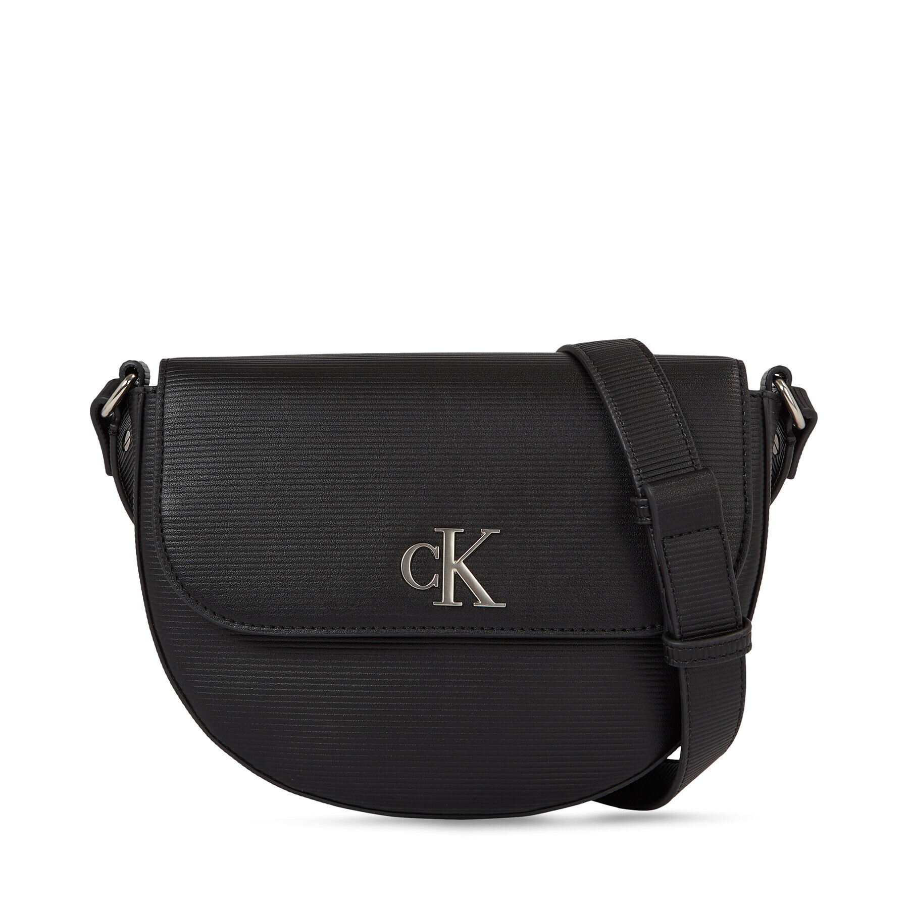 Calvin Klein Jeans Táska Minimal Monogram Saddle Bag22 T K60K611226 Fekete - Pepit.hu