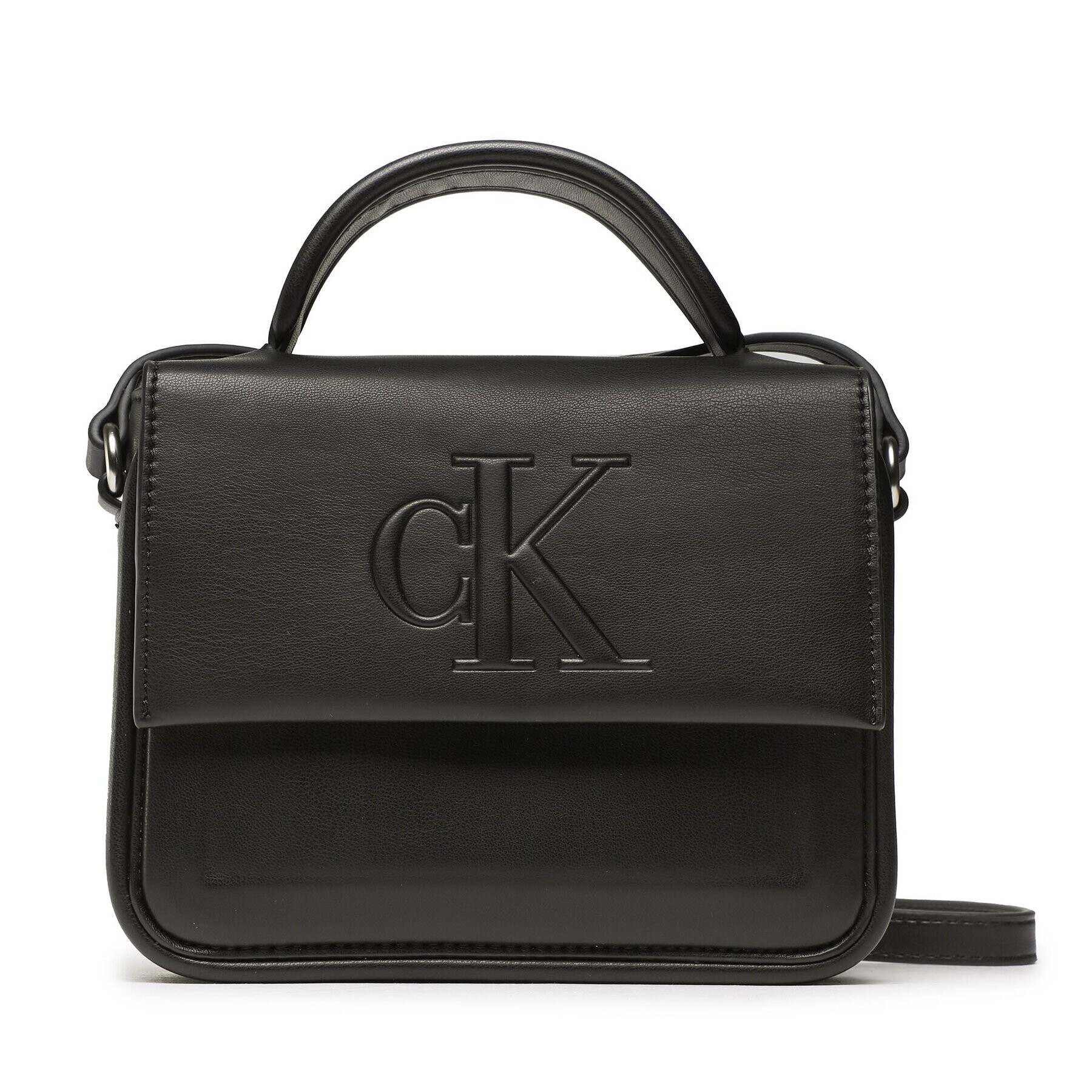 Calvin Klein Jeans Táska Sculpted Boxy Flap Cb19 Pipping K60K610306 Fekete - Pepit.hu