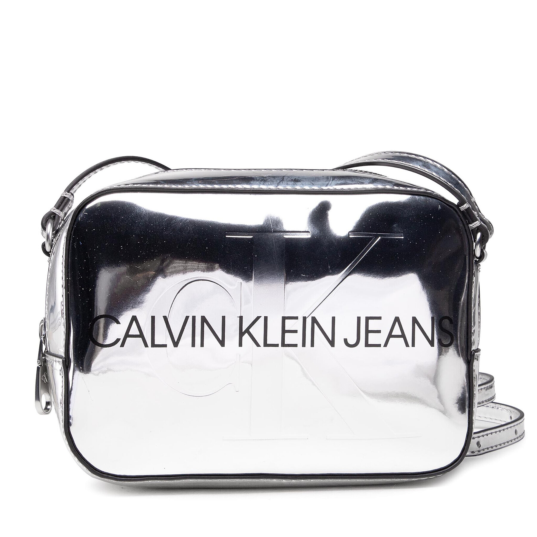 Calvin Klein Jeans Táska Sculpted Camera Bag Silver Body K60K608377 Ezüst - Pepit.hu