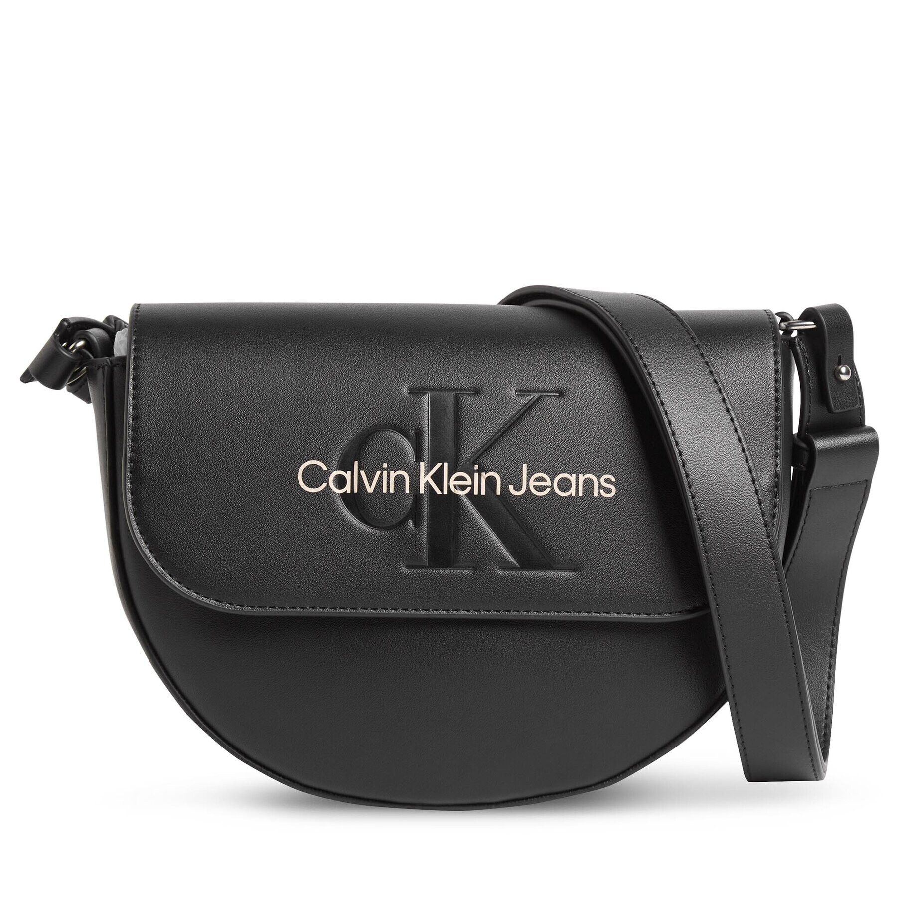 Calvin Klein Jeans Táska Sculpted Saddle Bag22 Mono K60K611223 Fekete - Pepit.hu