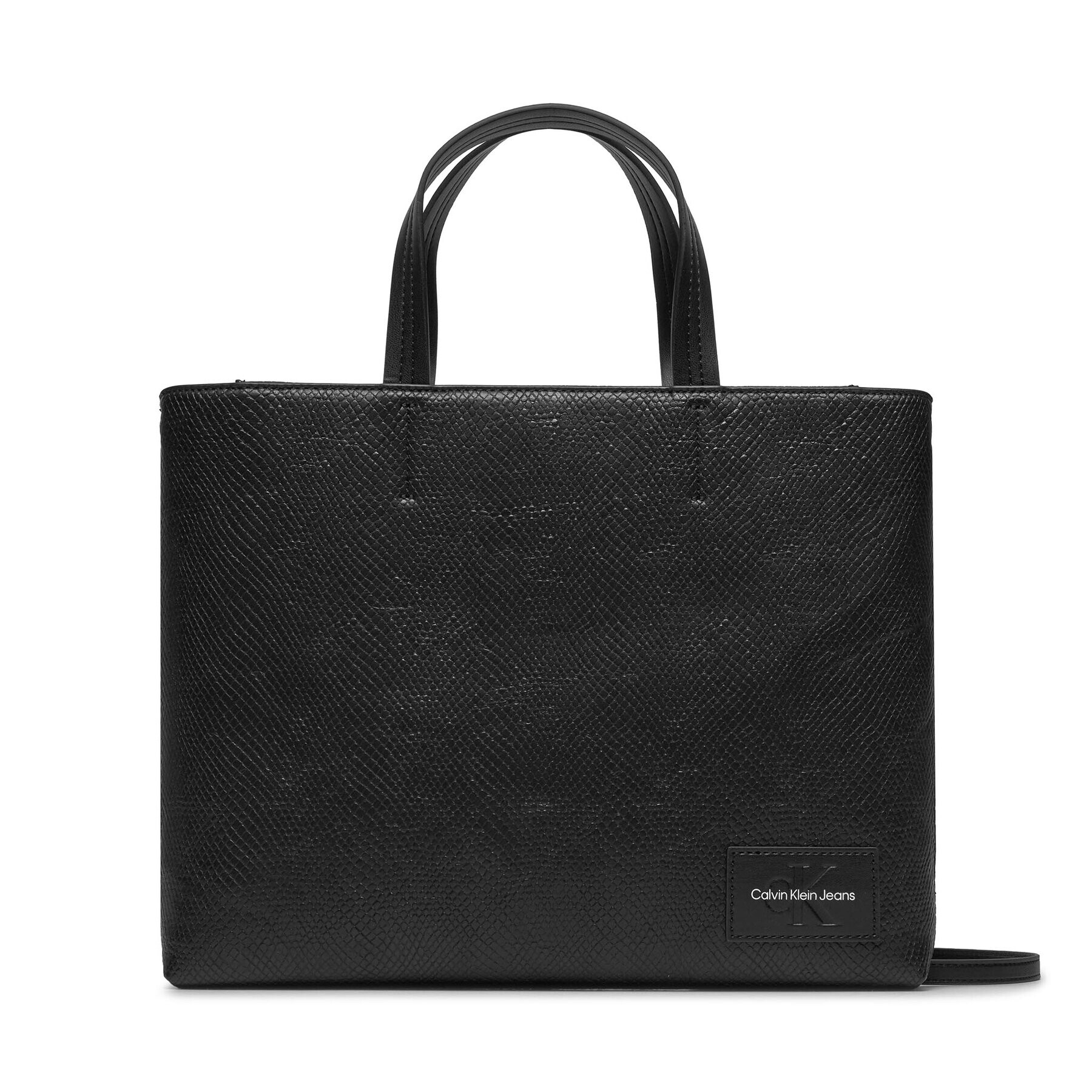 Calvin Klein Jeans Táska Sculpted Tote26 Snake K60K611519 Fekete - Pepit.hu