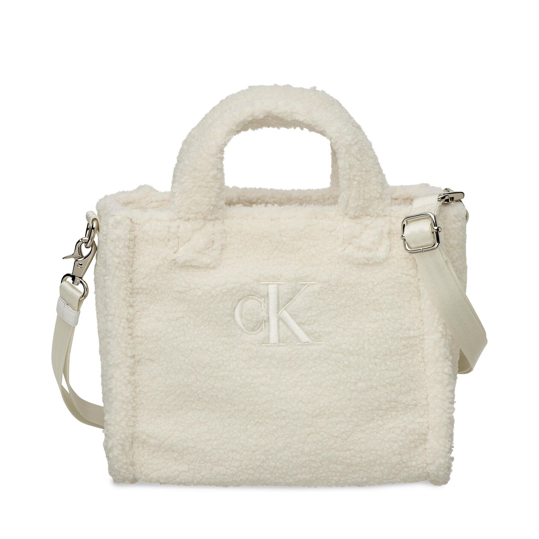 Calvin Klein Jeans Táska Teddy Tote Bag IU0IU00355 Fehér - Pepit.hu