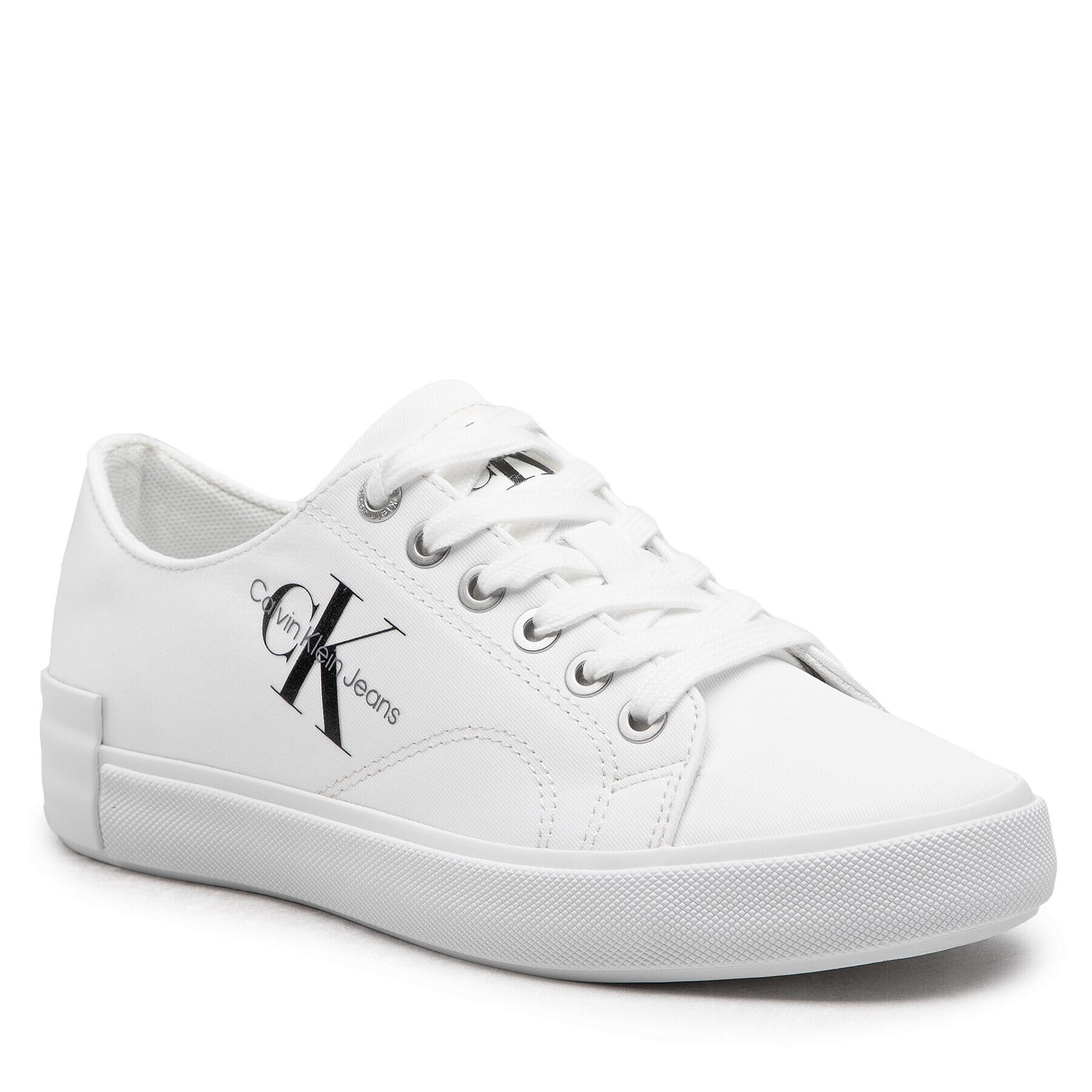 Calvin Klein Jeans Teniszcipő Ess Vulcanized Laceup Low Ny YW0YW00756 Fehér - Pepit.hu