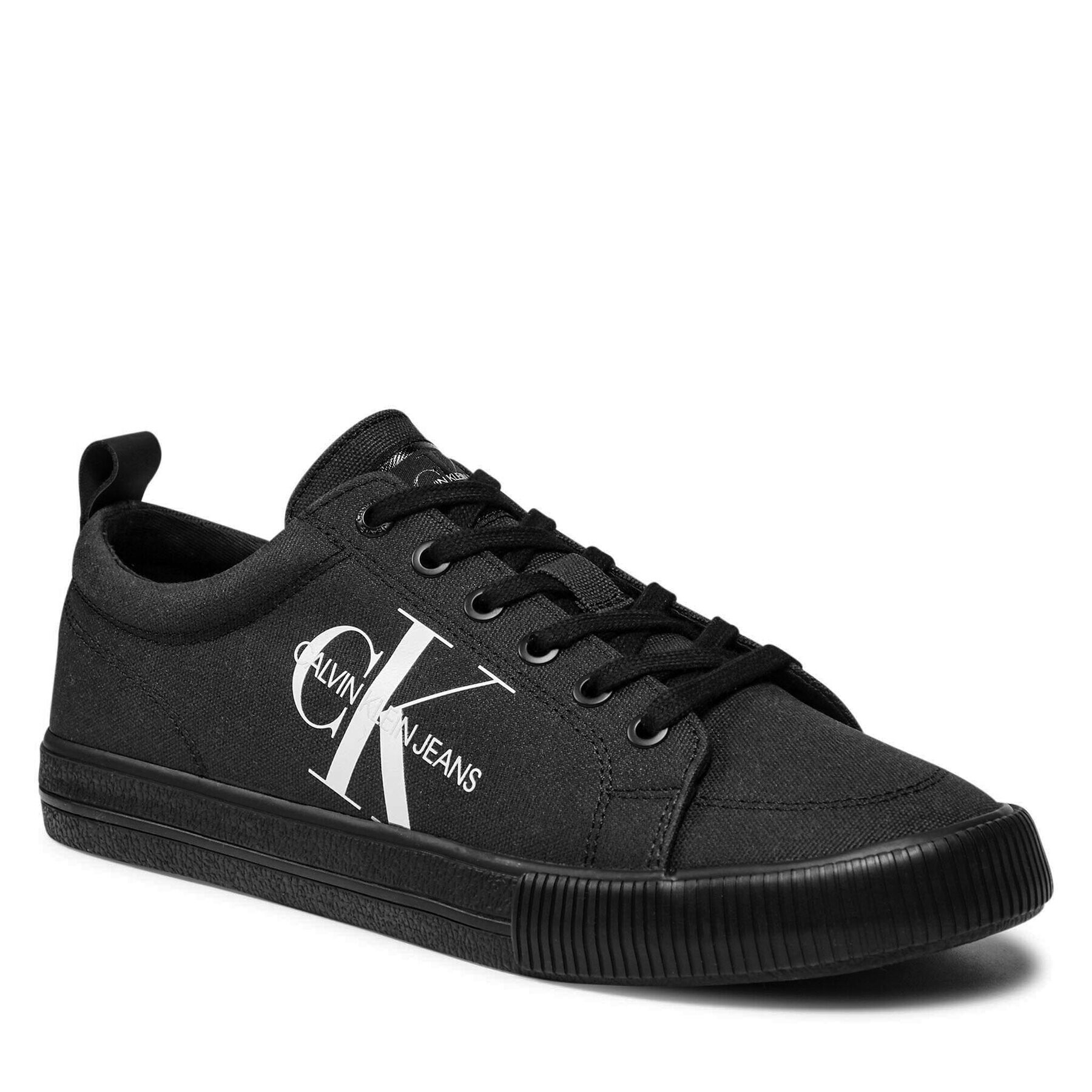 Calvin Klein Jeans Teniszcipő Vulcanized Laceup Sneaker YM0YM0274 Fekete - Pepit.hu