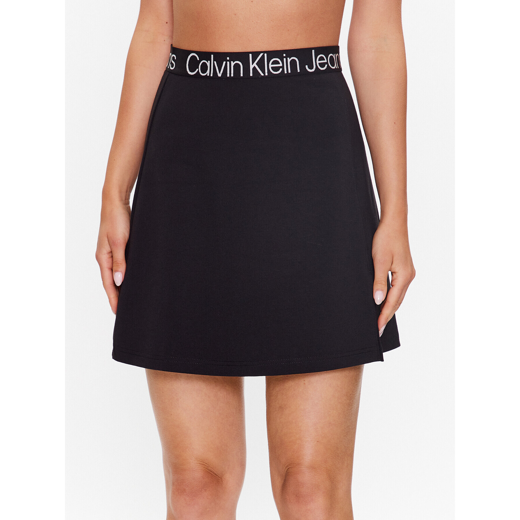 Calvin Klein Jeans Trapéz szoknya J20J221434 Fekete Regular Fit - Pepit.hu