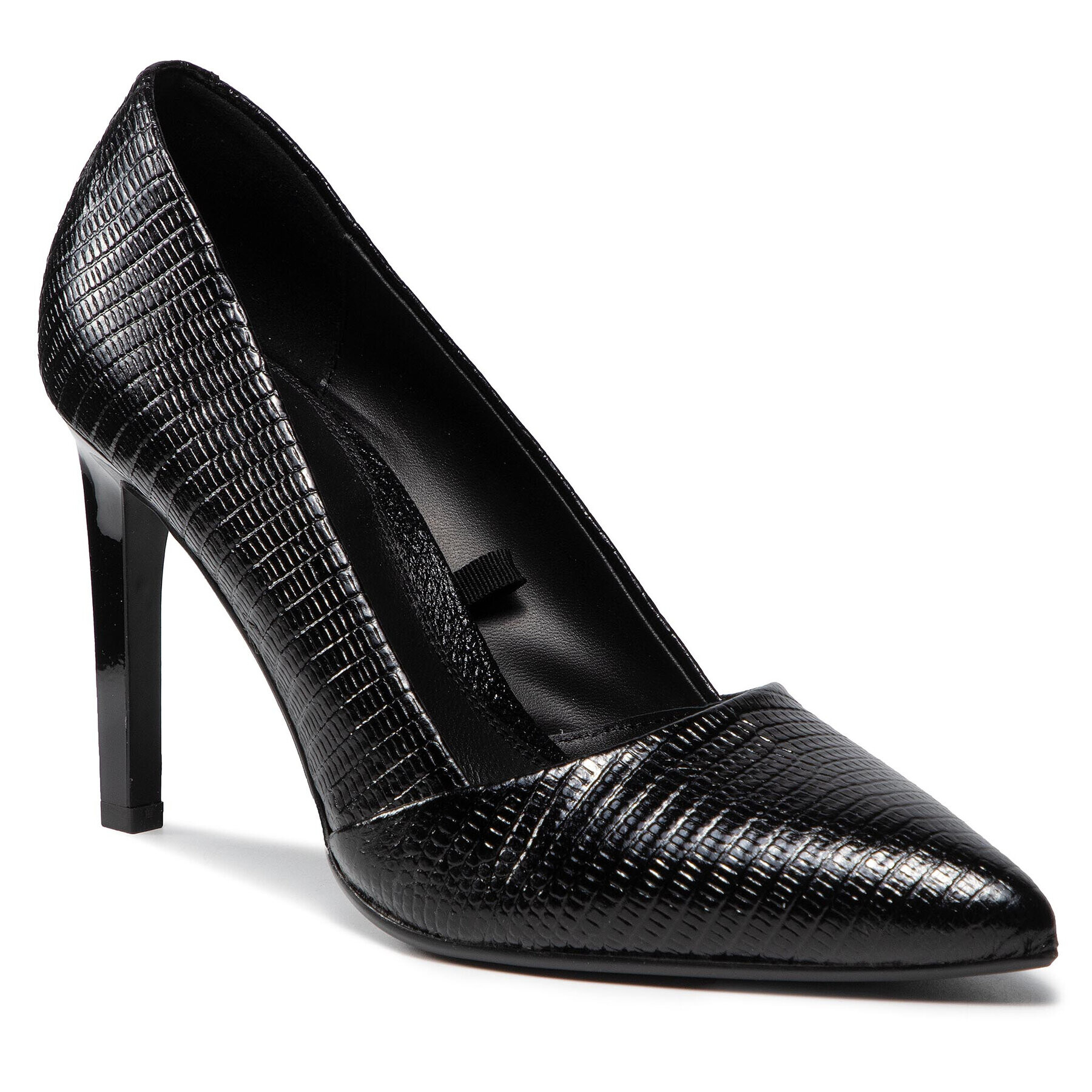 Calvin Klein Magassarkú Essential Pump 90 Lzrd HW0HW00651 Fekete - Pepit.hu