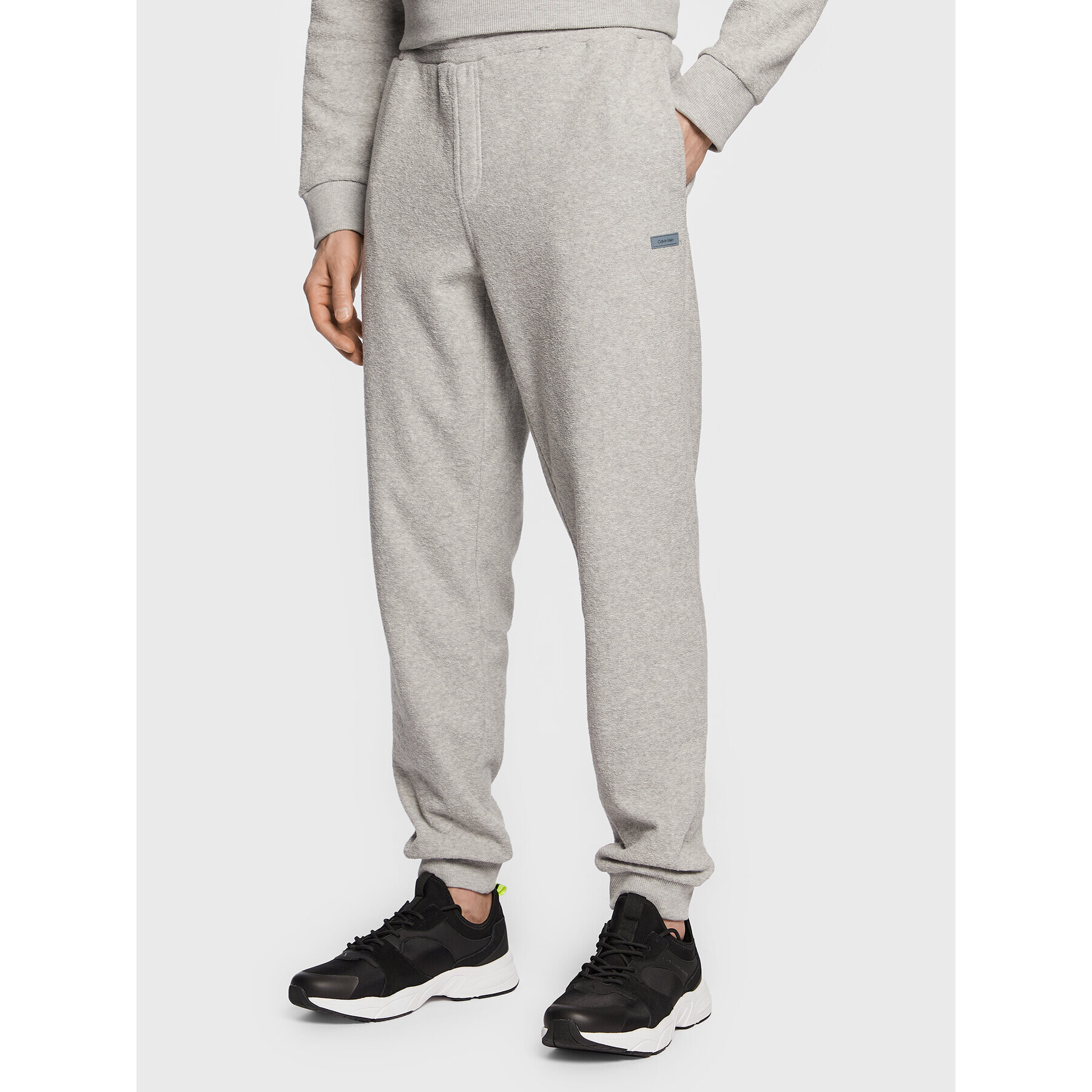 Calvin Klein Melegítő alsó Boucle K10K111367 Szürke Regular Fit - Pepit.hu