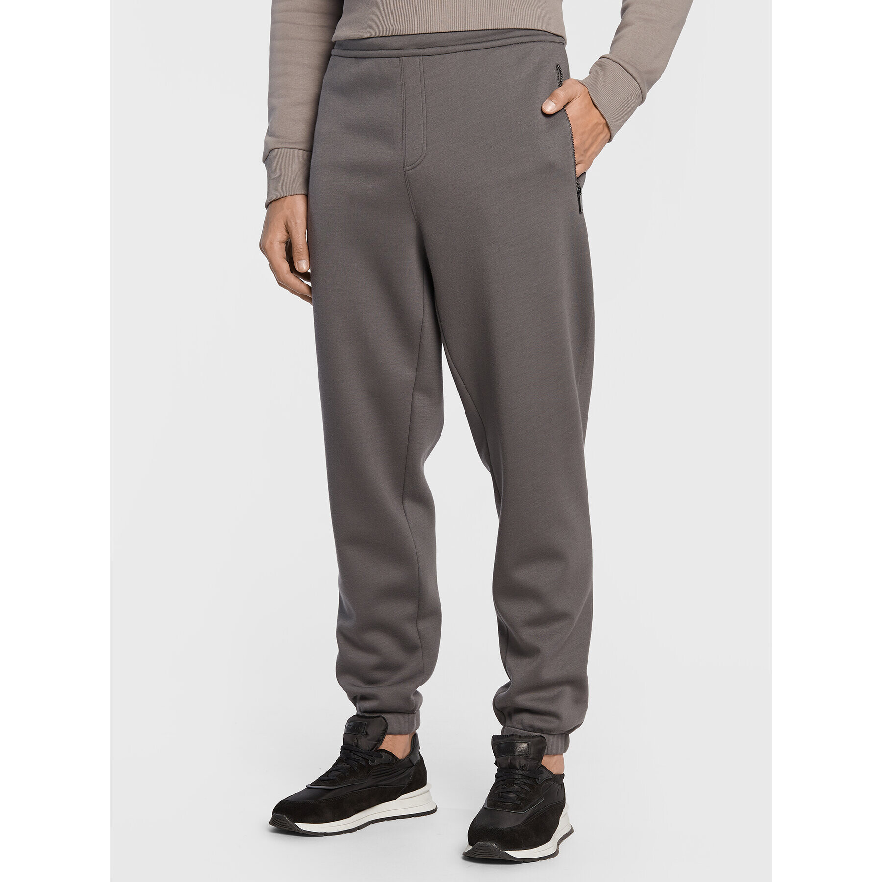 Calvin Klein Melegítő alsó Iconic K10K110196 Szürke Relaxed Fit - Pepit.hu